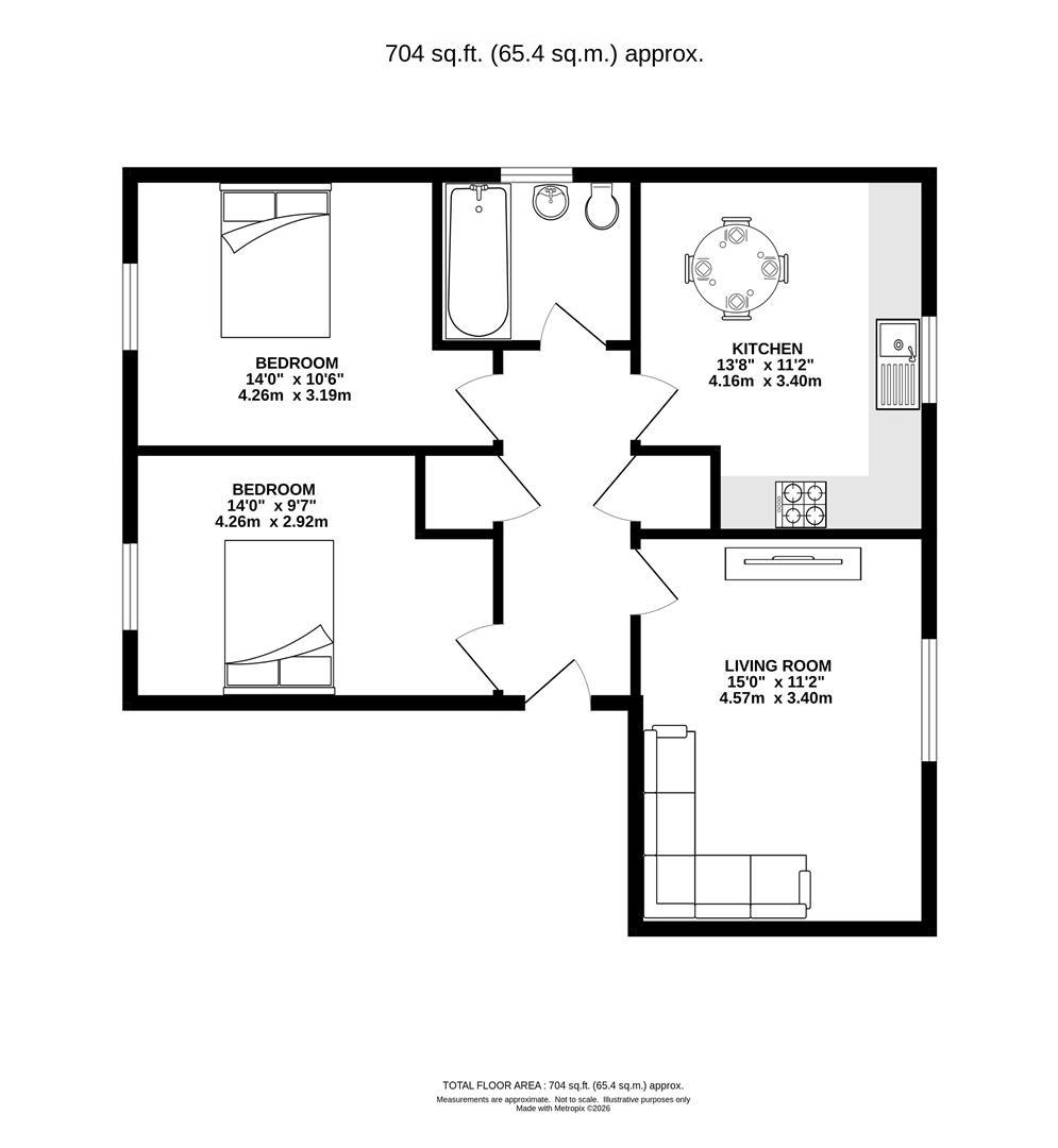 5, Whitefield Way, Brentwood floorplan