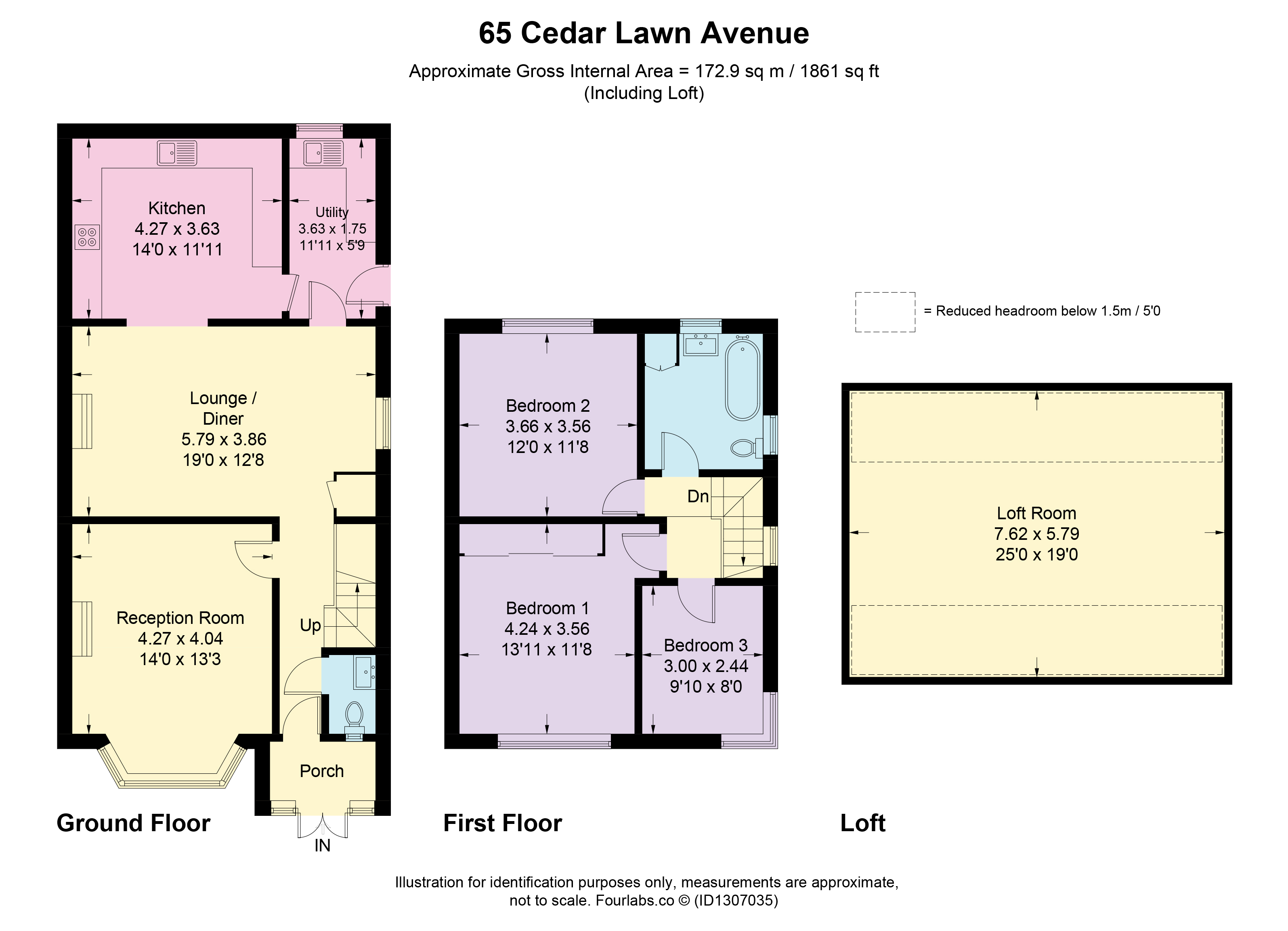 65, Cedar Lawn Avenue, Barnet floorplan
