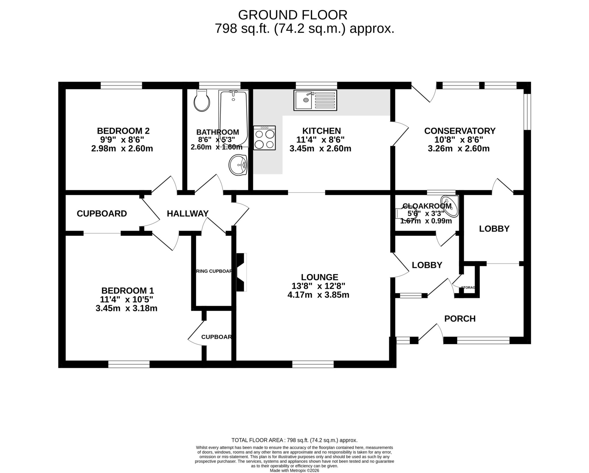 1, Levine Close, Norwich floorplan