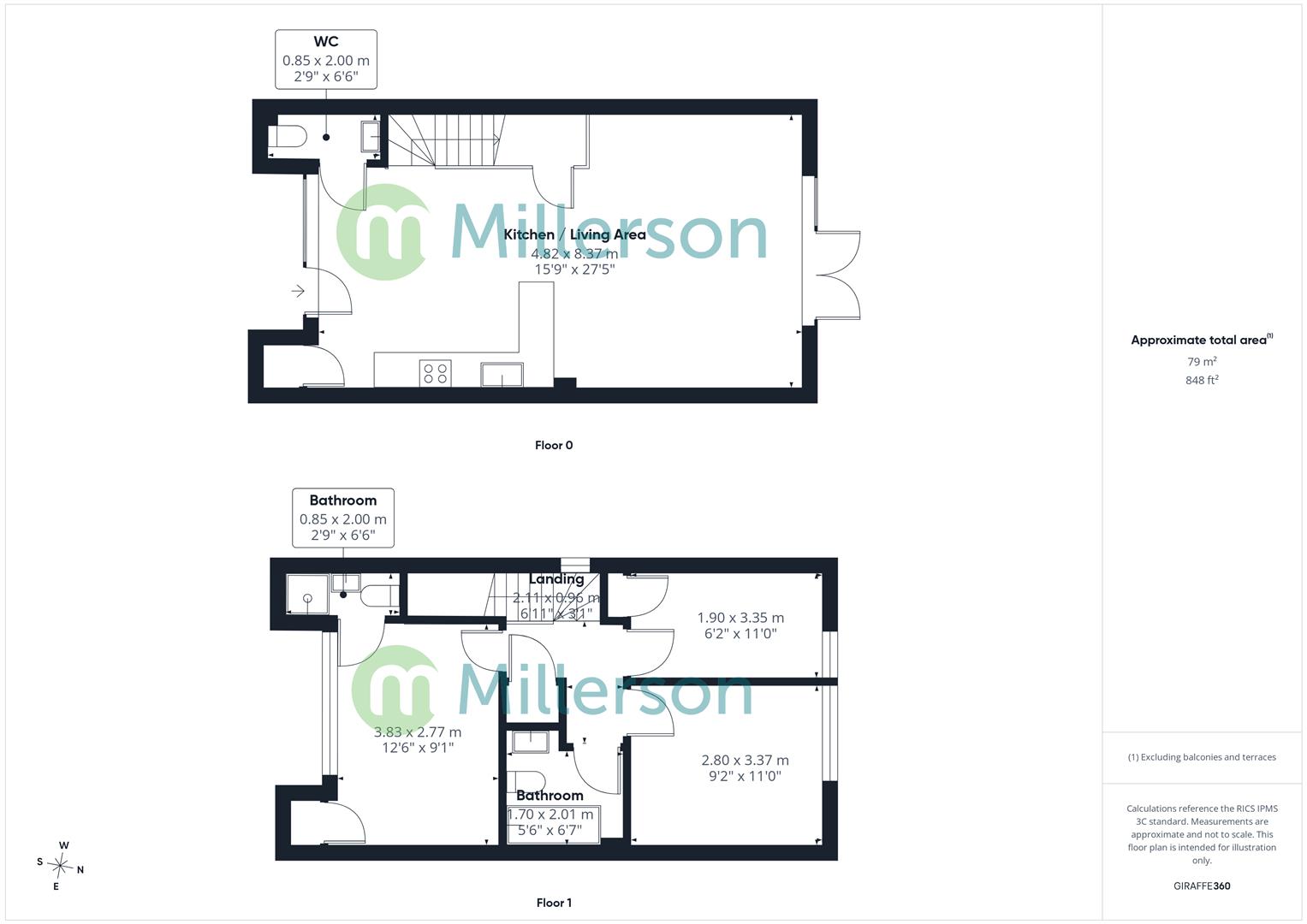 1, Pednandrea Modern, Redruth floorplan