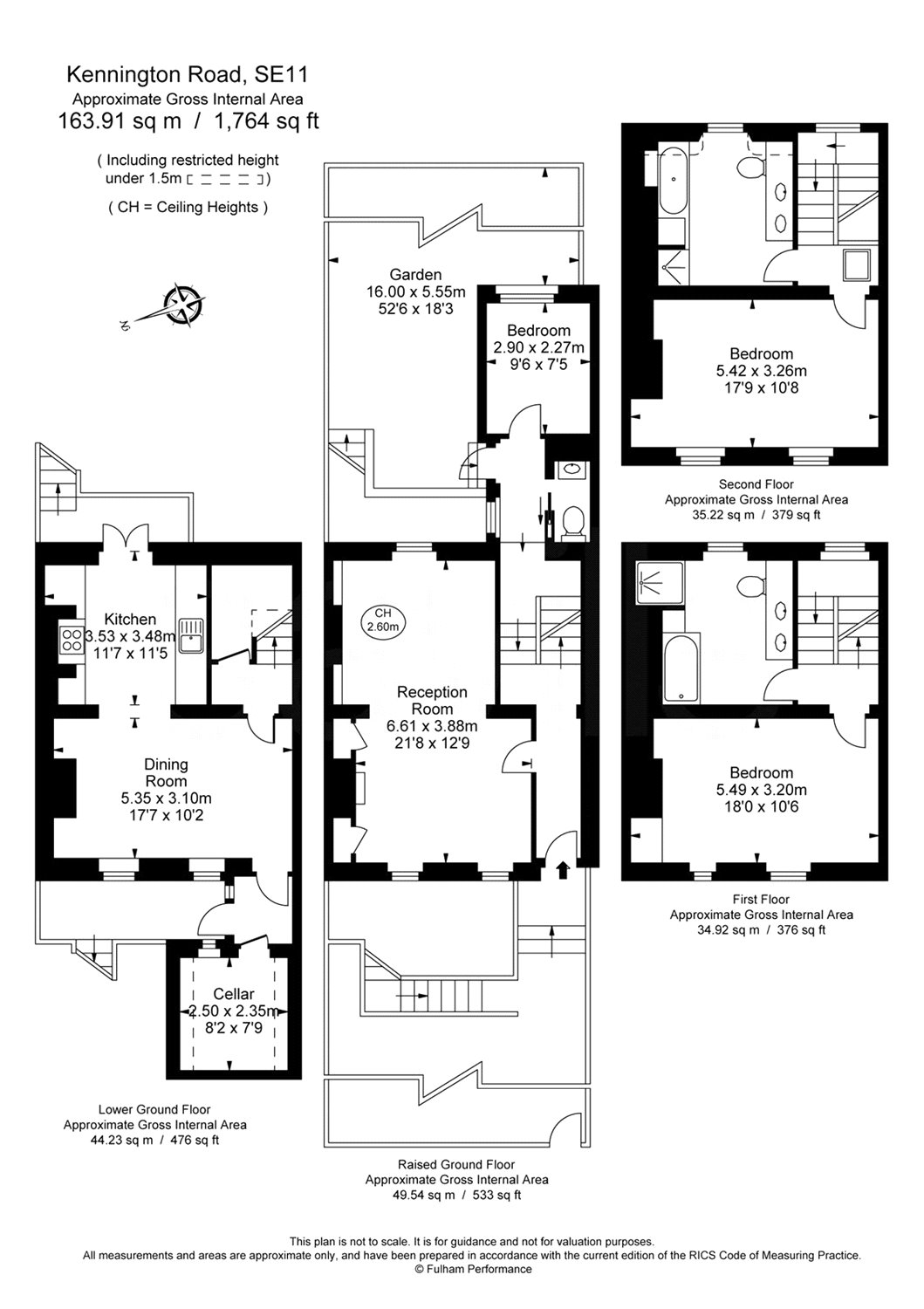 157, Kennington Road, London floorplan