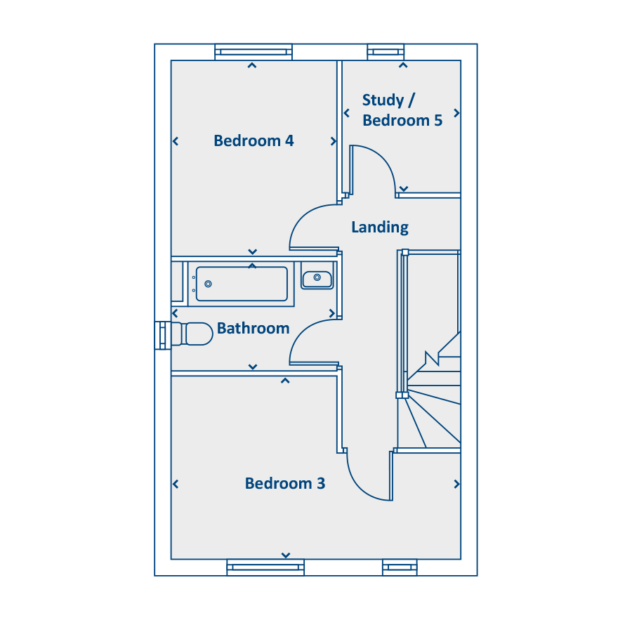 Plot 411, Kingsgate, Bridlington floorplan