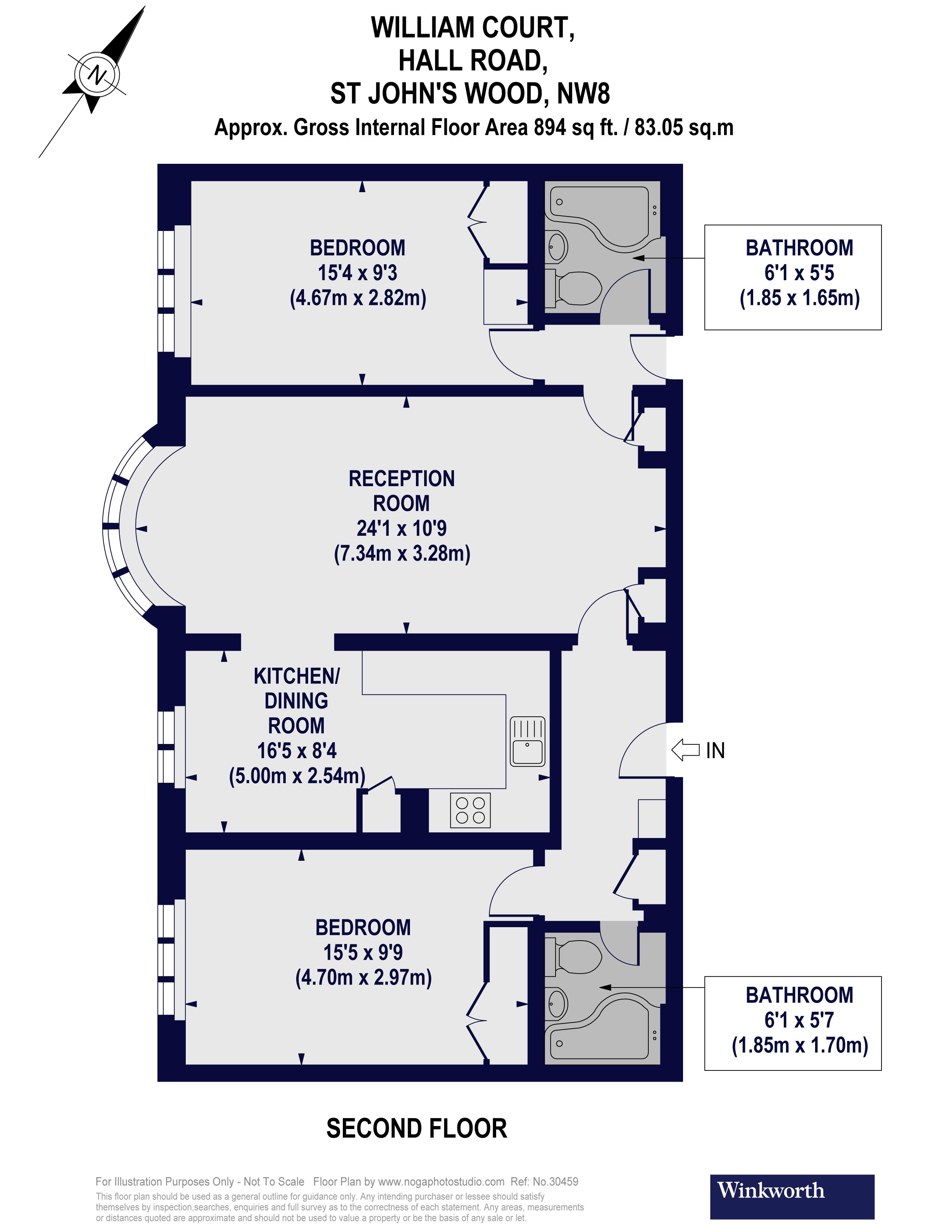 2 Bedrooms  for sale in William Court, St John's Wood, London NW8