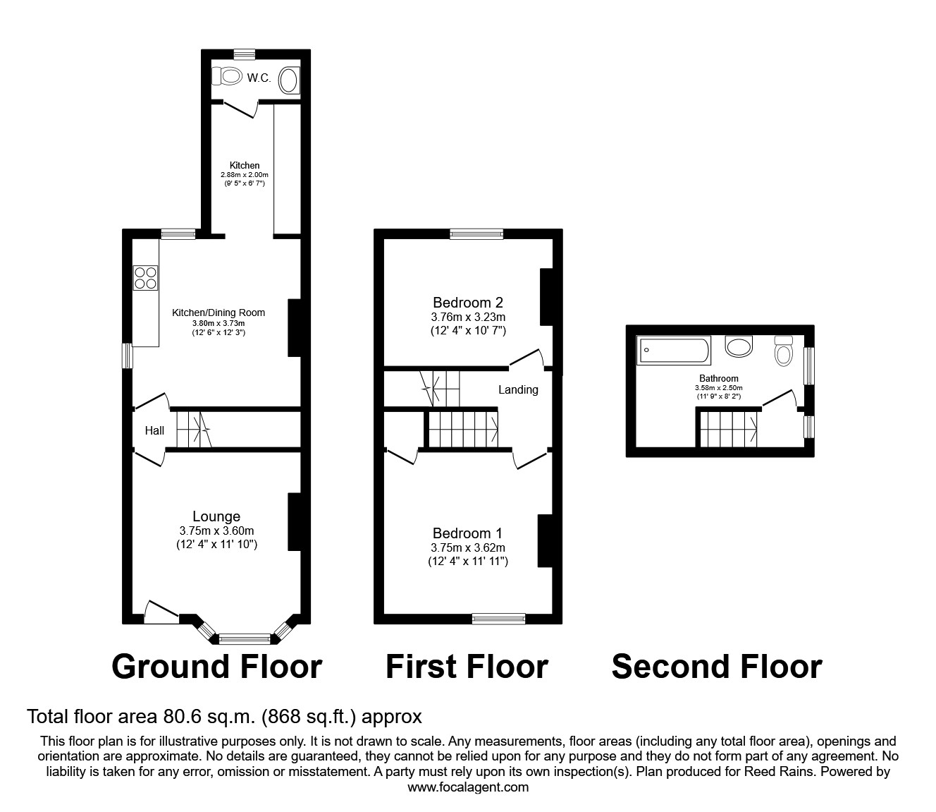 Old Hall Road, Chesterfield, Derbyshire S40, 2 bedroom end terrace