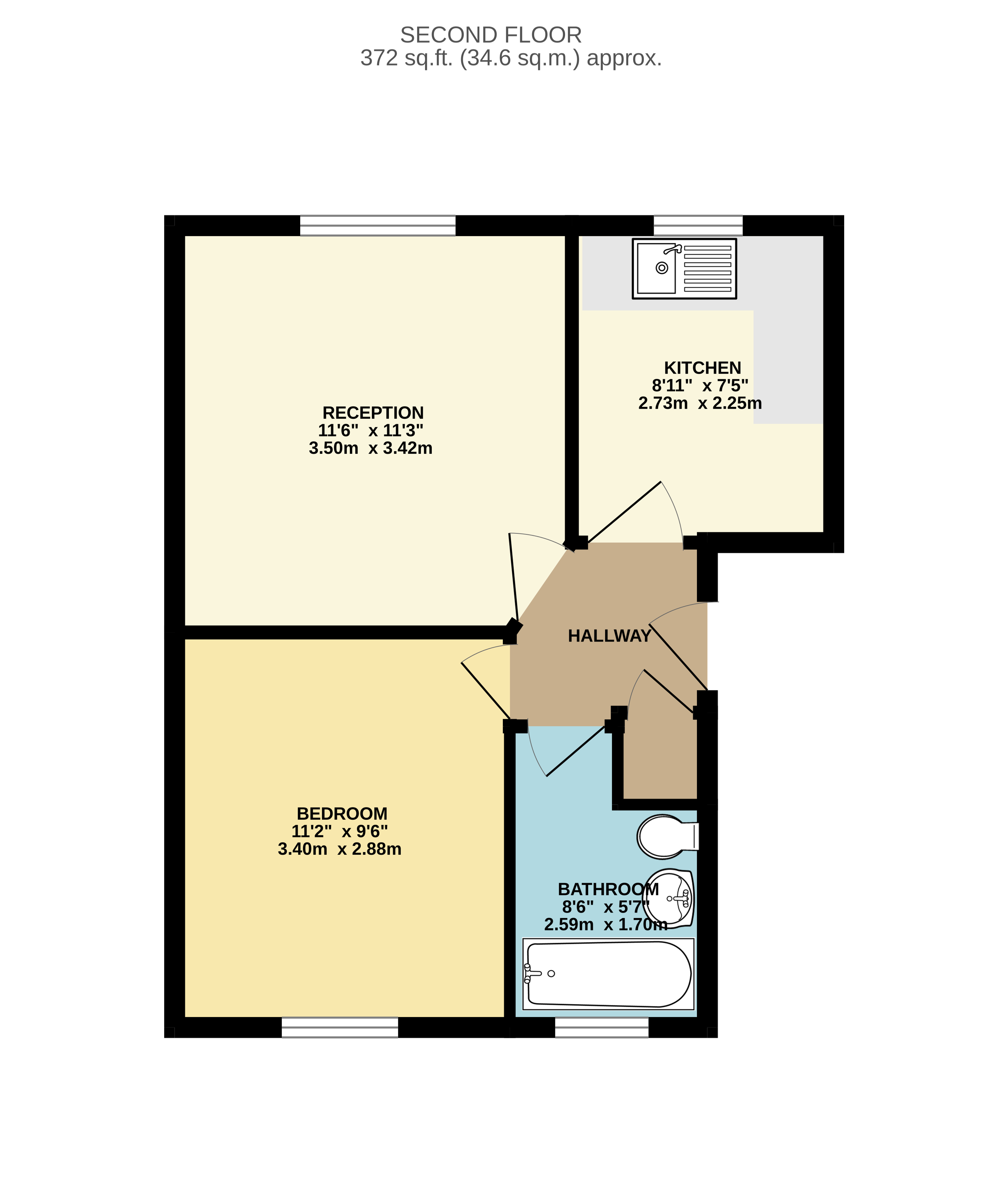 Flat 5, Bridge House, Woodbury Park Road, Tunbridge Wells floorplan