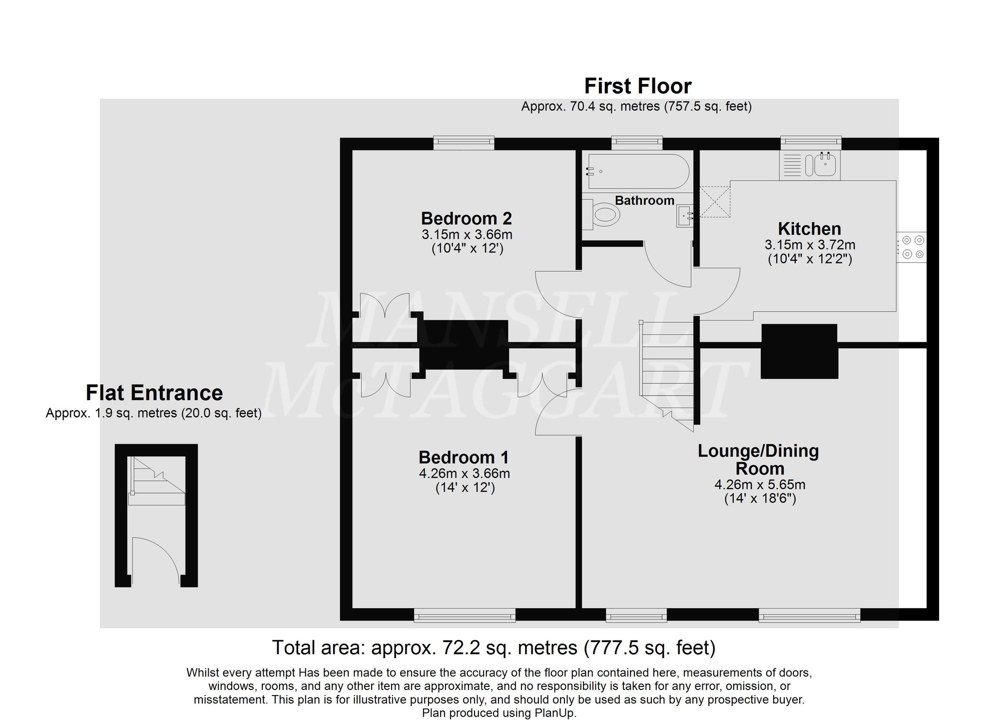 44a Brighton Road, Horley floorplan