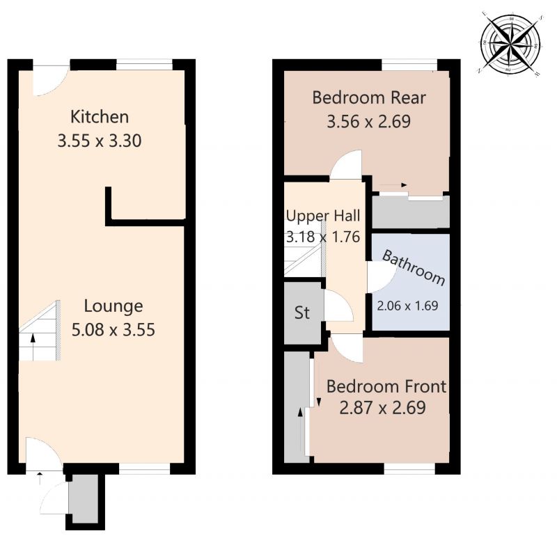 Wraes View, Barrhead, Glasgow G78, 2 bedroom terraced house for sale