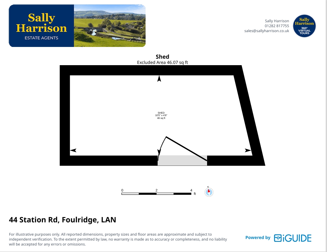 44, Station Road, Colne floorplan