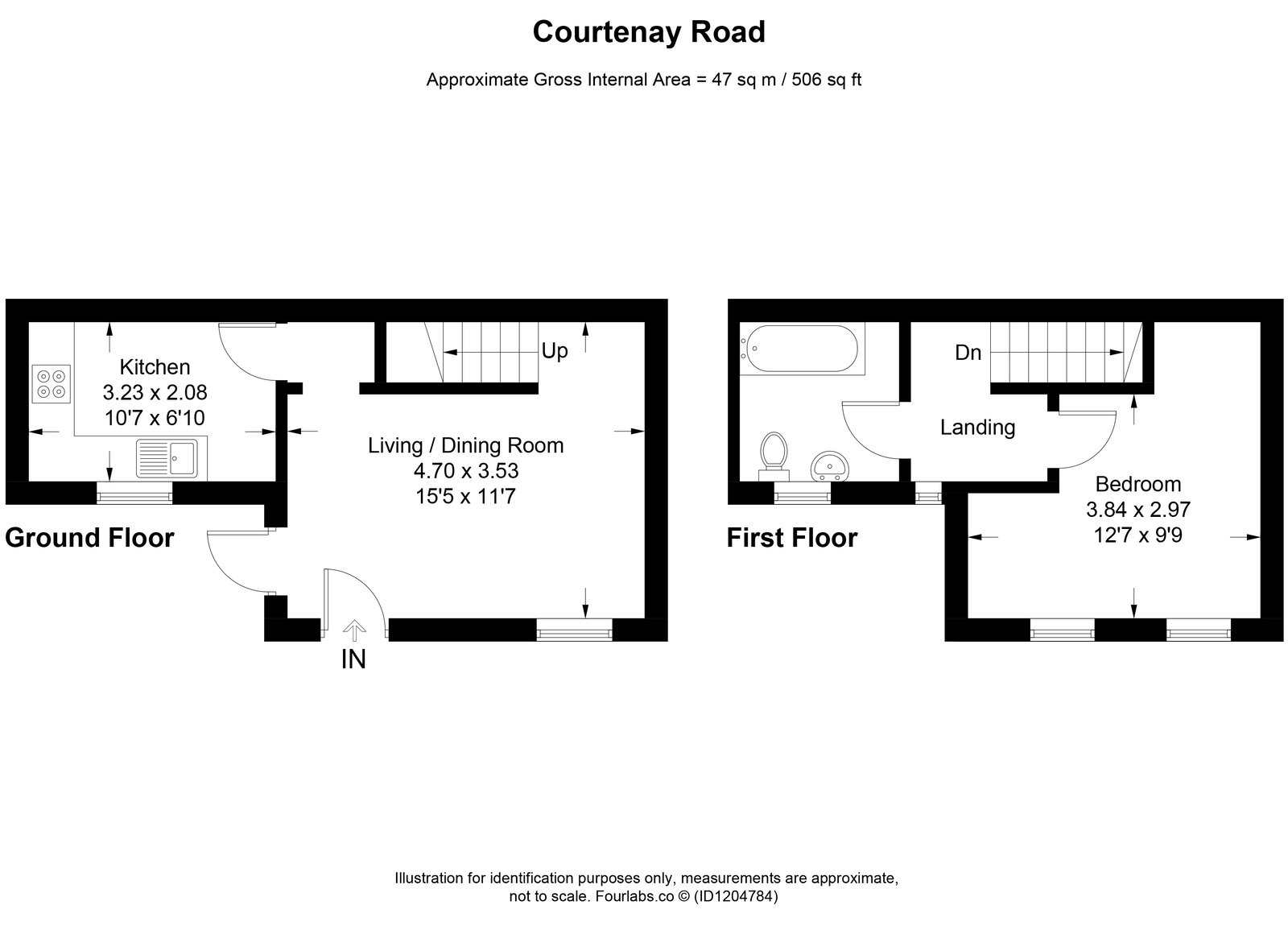 49a, Courtenay Road, Cardiff floorplan