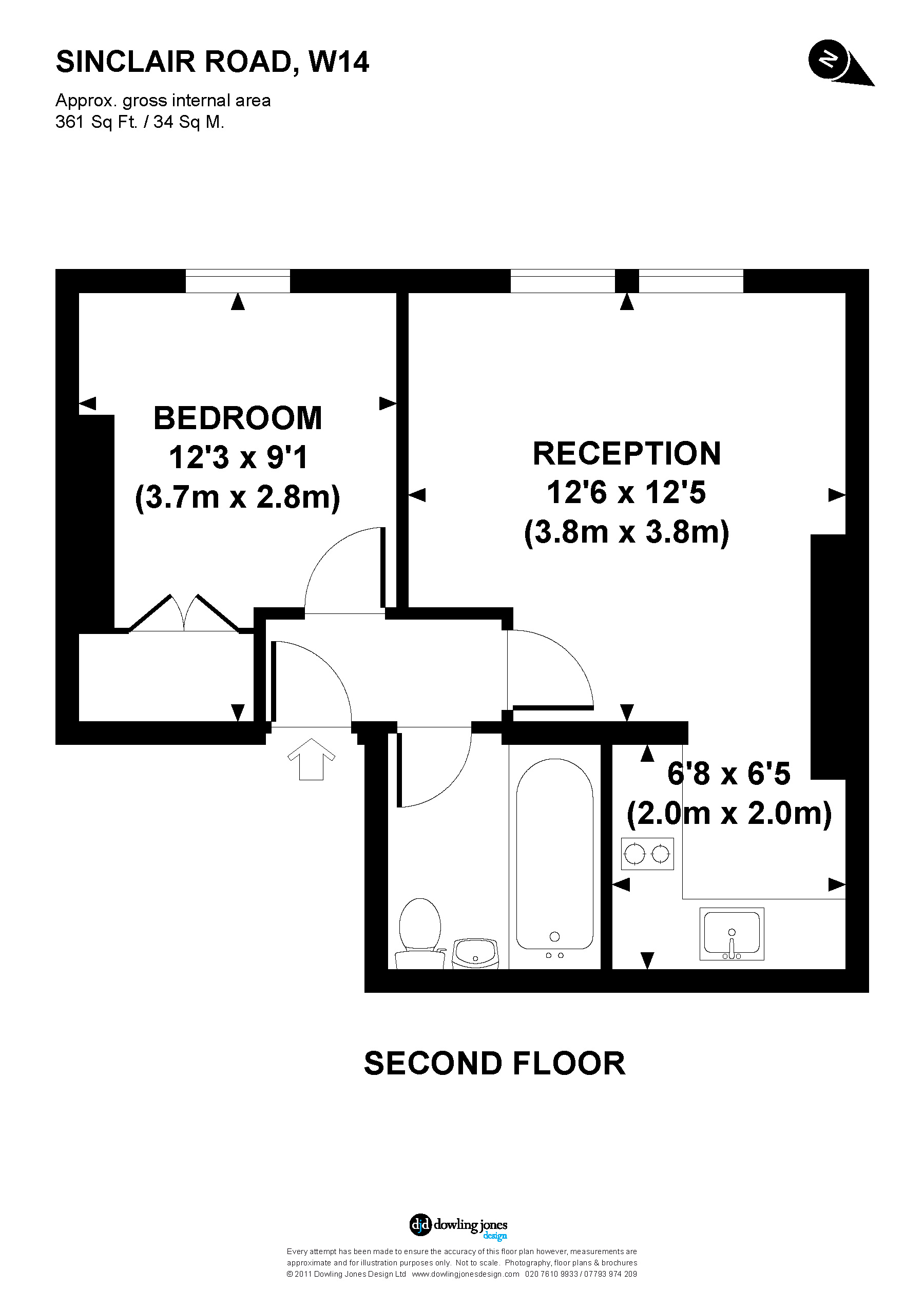 1 Bedrooms Flat to rent in Sinclair Road, Brook Green W14