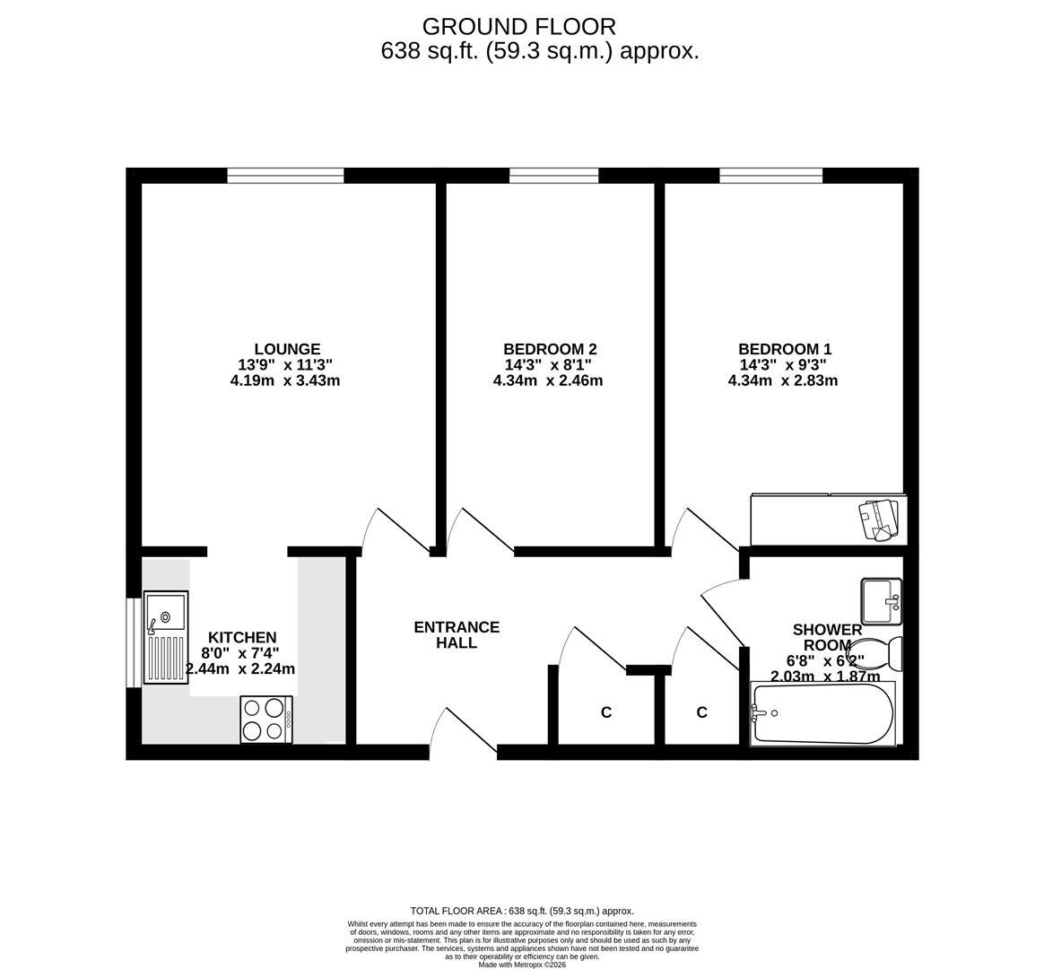 23, Albion Court, Hull floorplan