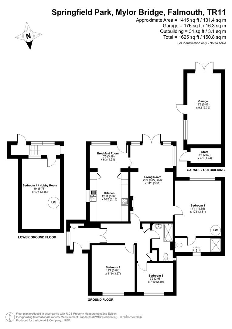 Newland, Springfield Park, Falmouth floorplan