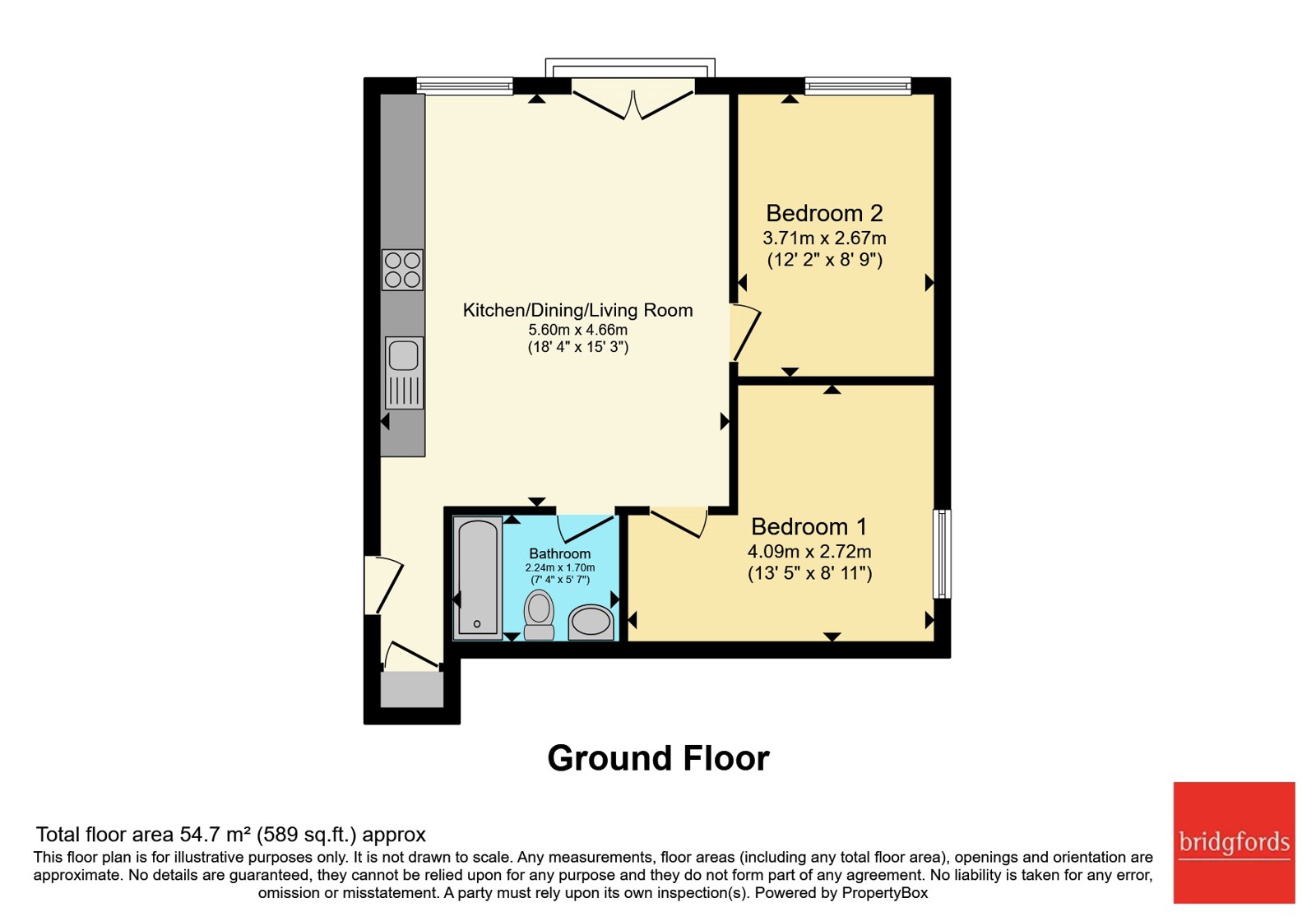 Flat 3 Belfry House, 343, City Road, Lancashire floorplan