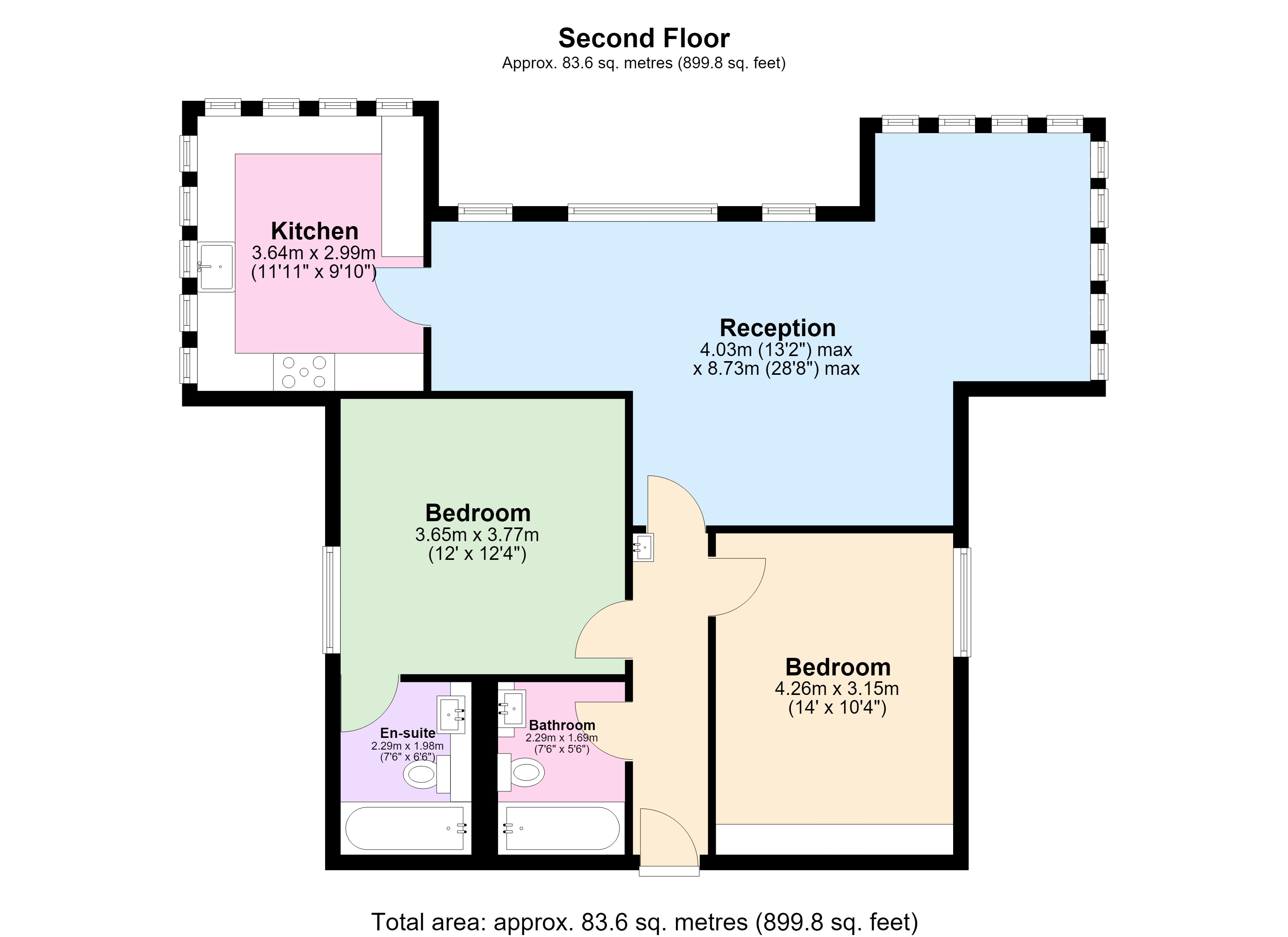 Flat 19, Godwin House,, Royal Herbert Pavilions, Shooters Hill floorplan