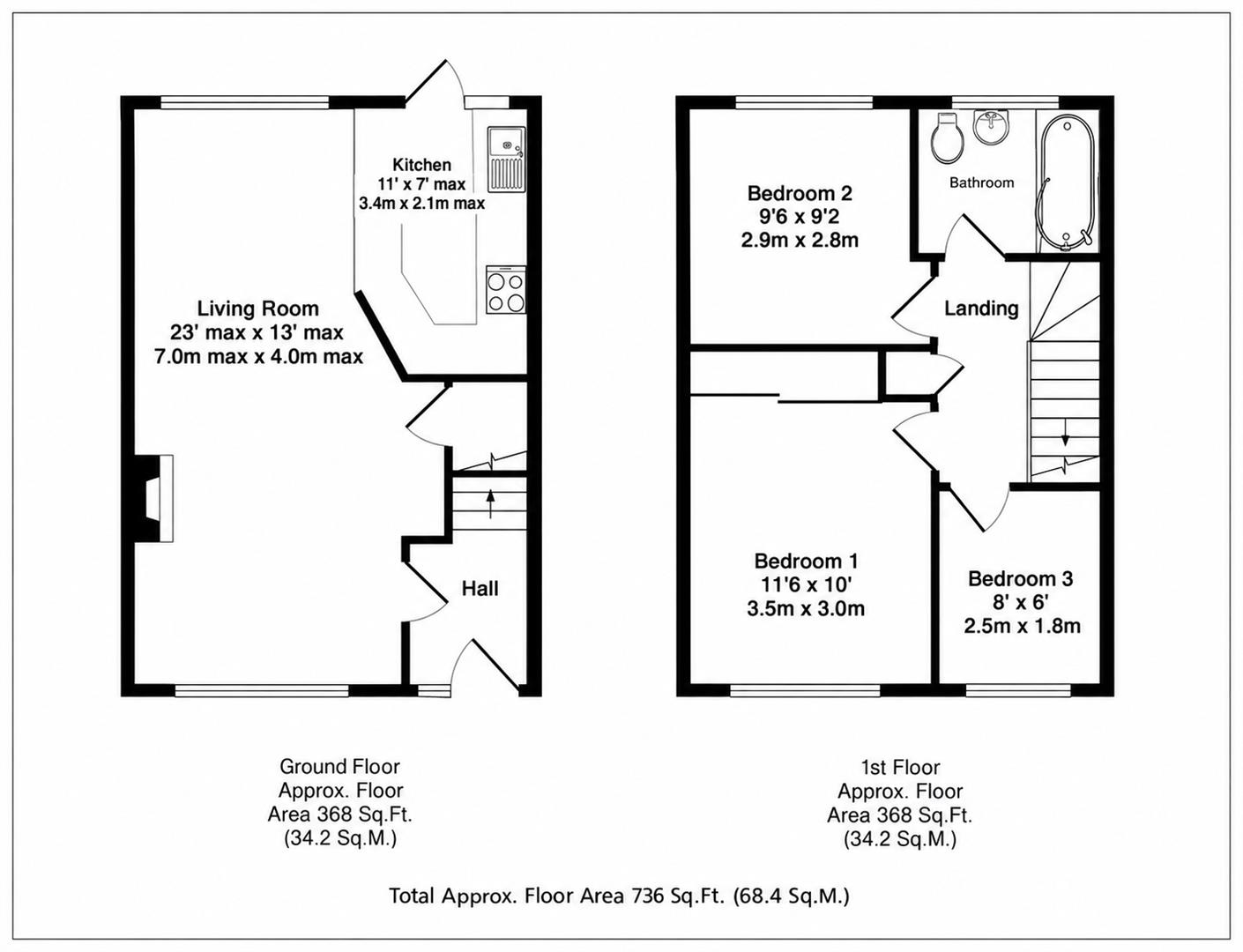 9, Barnes Close, Farnborough floorplan