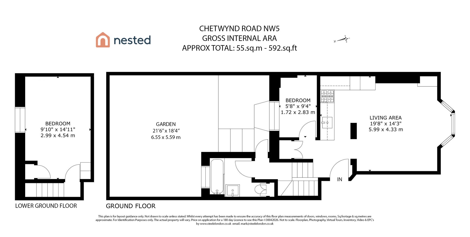 Flat 1 73 Chetwynd Road, London, London floorplan