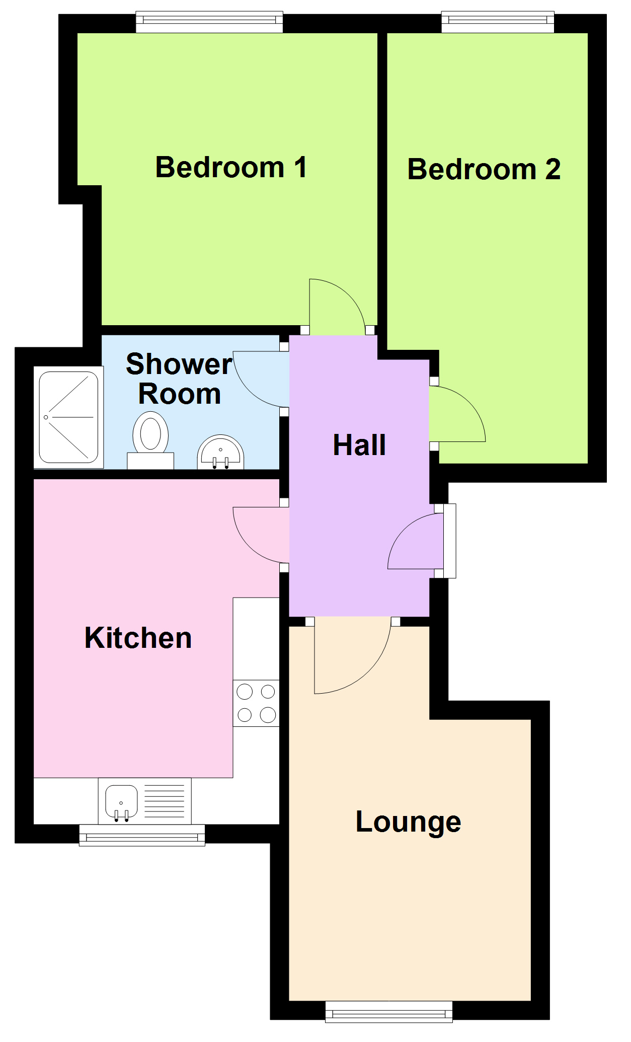 2 Bedrooms Flat to rent in Station Road, South Norwood, London SE25