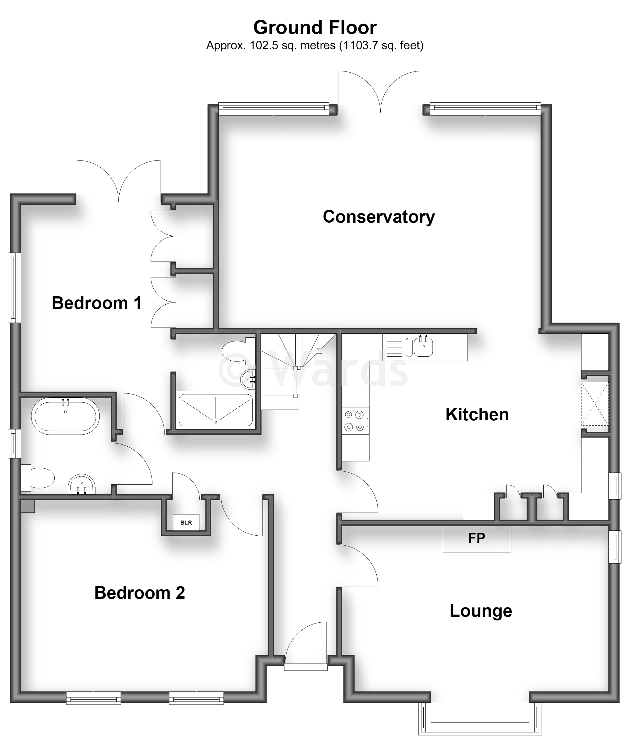 1, Kingfisher Close, Iwade floorplan