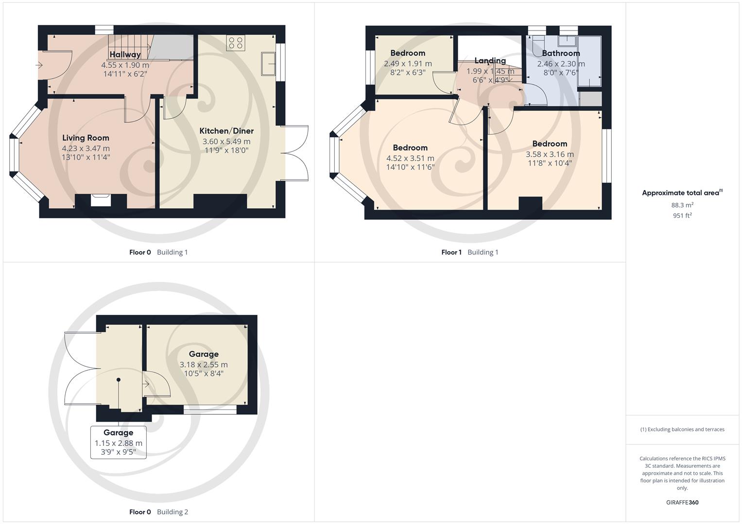 5, Hawks Nest Gardens West, Leeds floorplan