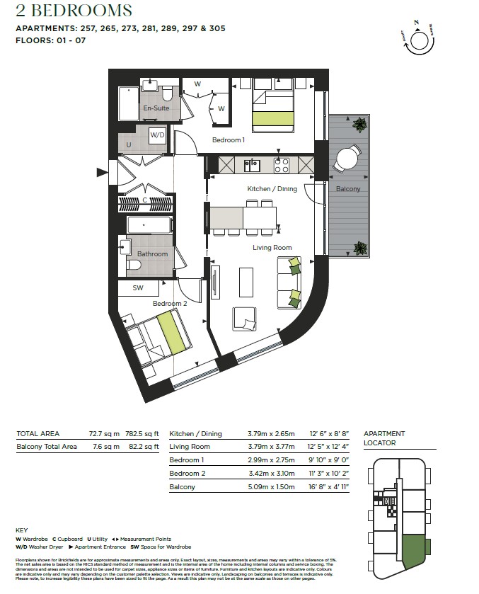 The Green Quarter, Southall floorplan