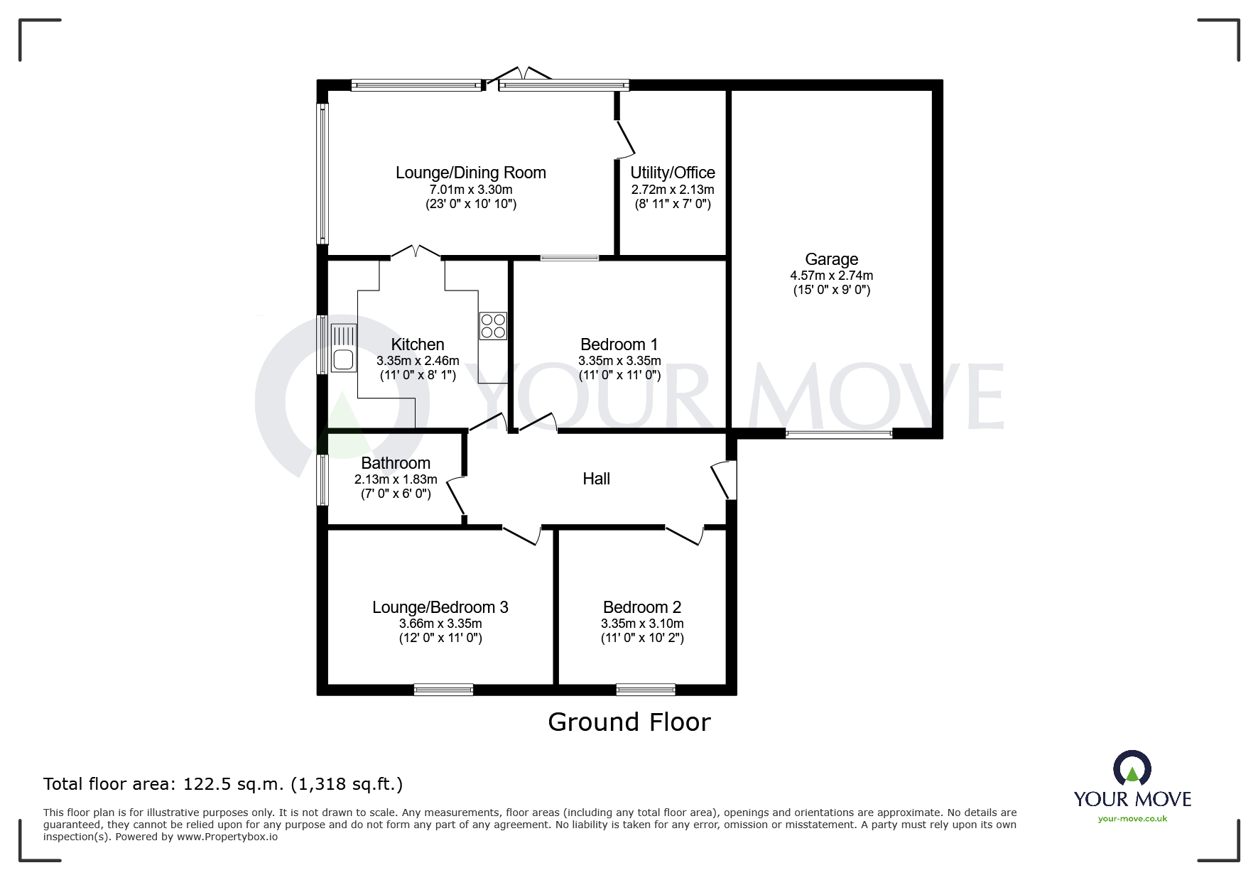 100, Church Lane, Nottingham floorplan