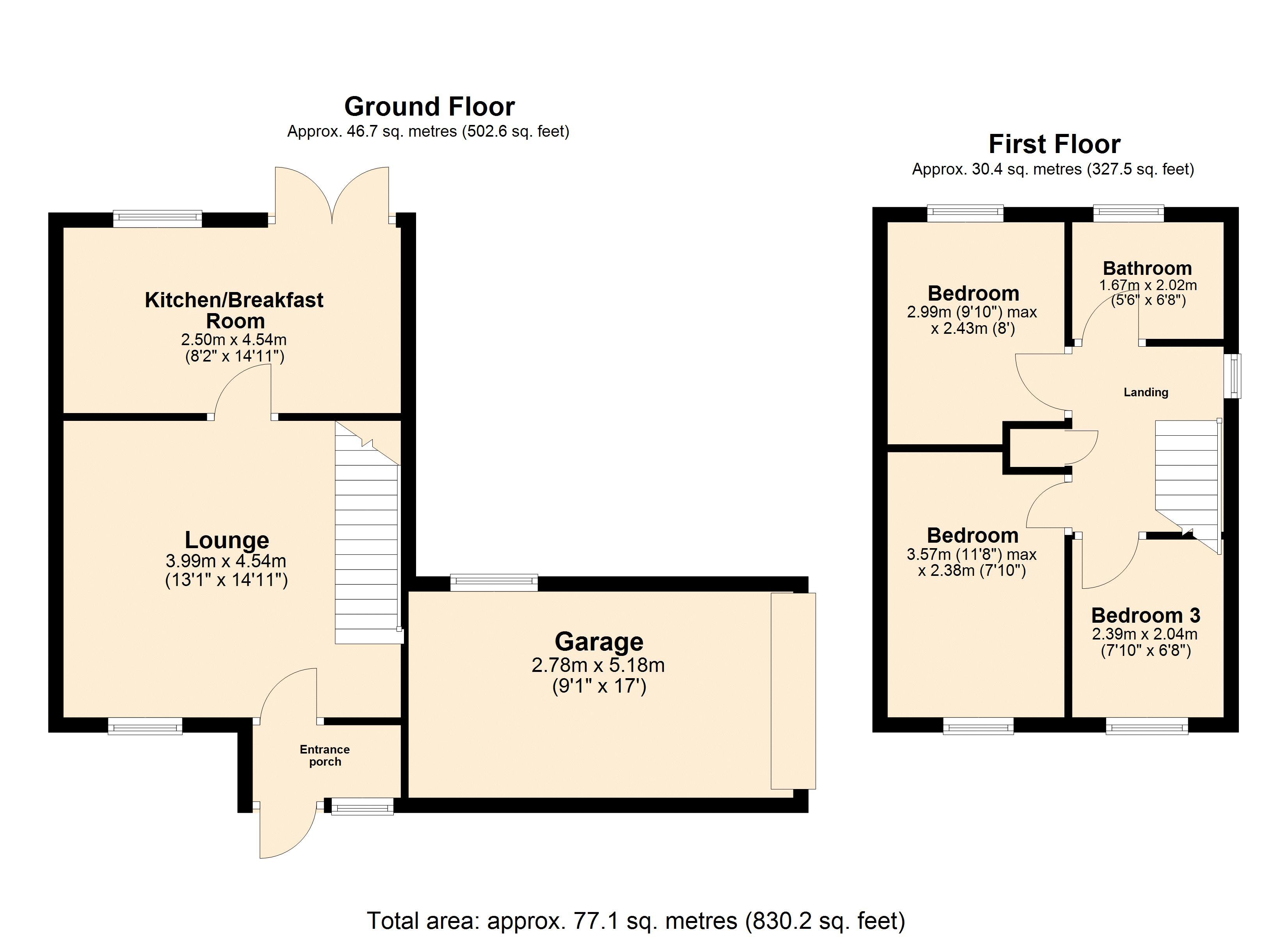 16, Fir Road, Stamford floorplan