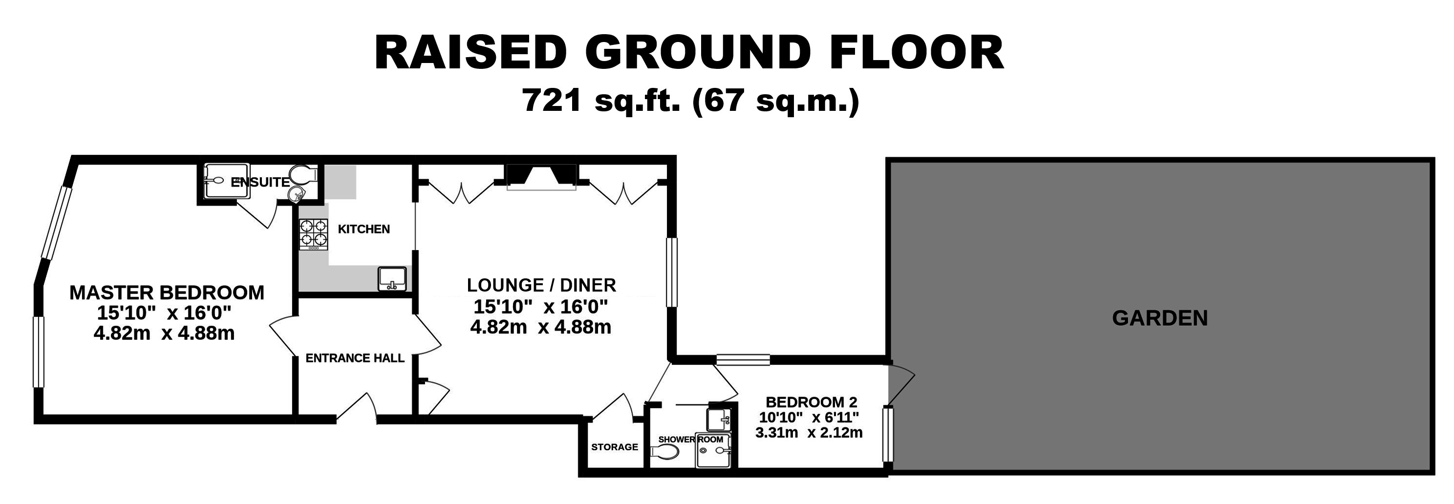 Ground Floor Flat 1, 17, Denmark Terrace, Brighton floorplan