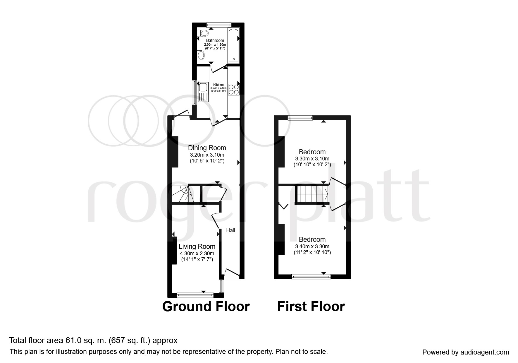 2 Bedrooms Terraced house for sale in Wykeham Road, Earley, Reading RG6