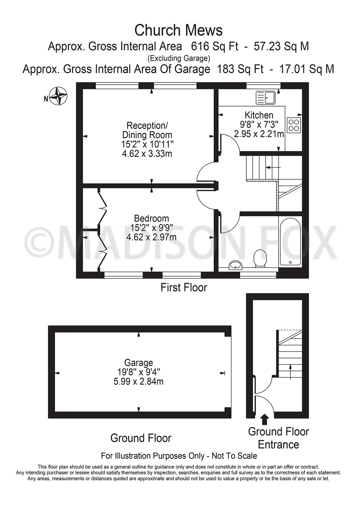 1 Bedrooms Flat to rent in Chapel Mews, Woodford Green IG8