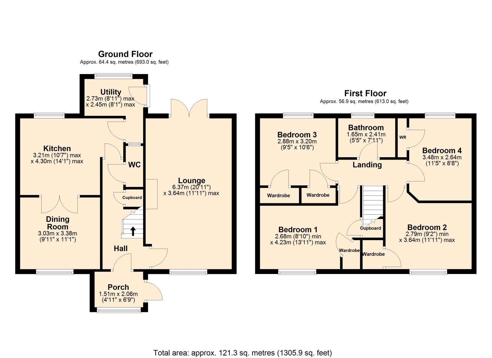 2 Devonshire Place, Tewkesbury floorplan