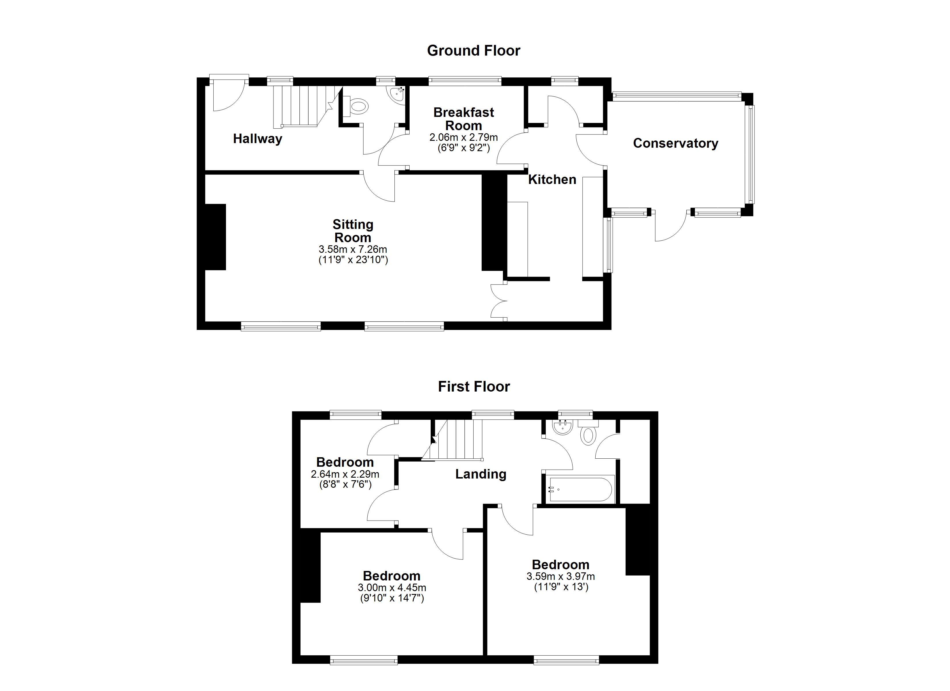 Ty-Bryn Oakridge Lane, Sidcot, Winscombe floorplan