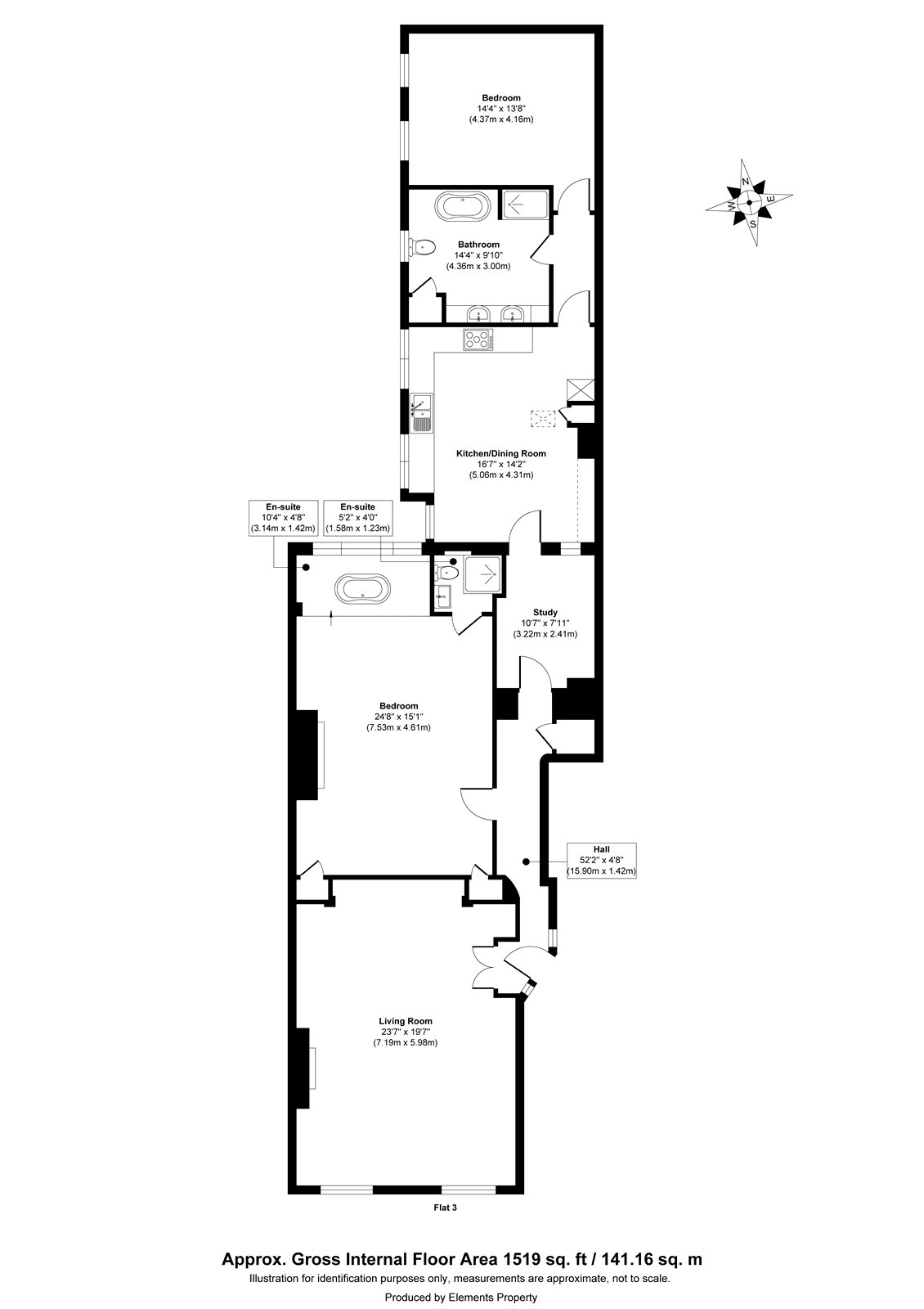 Ground Floor Flat, 22, Brunswick Terrace, East Sussex floorplan