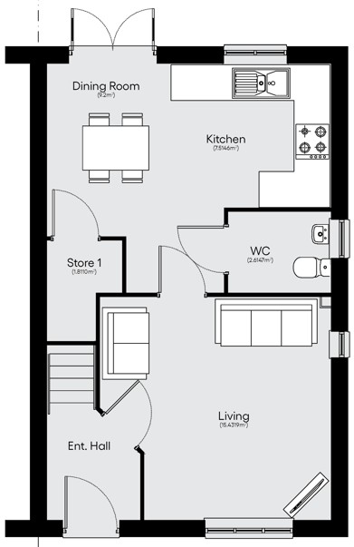 The Rendlesham, Hurricane Road, Leominster floorplan