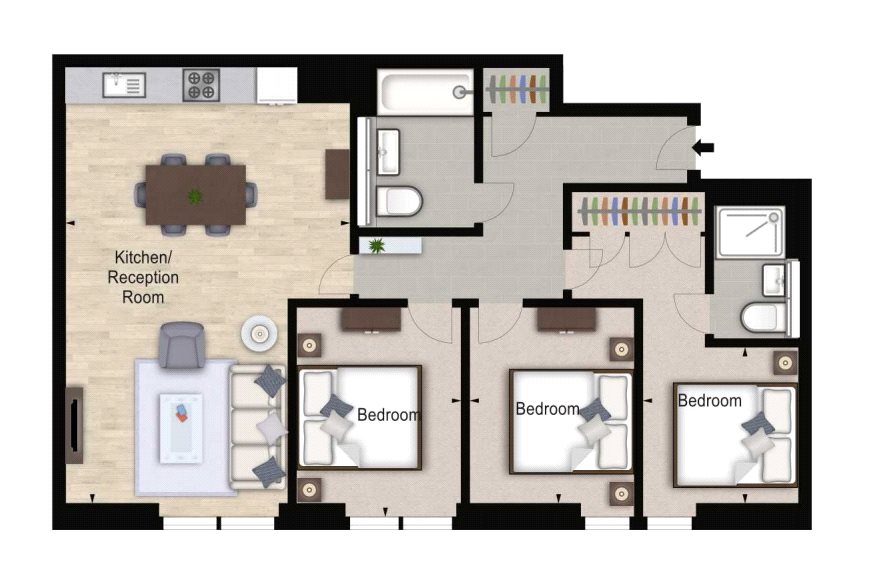 3 Bedrooms Flat to rent in Merchant Square, 4B Merchant Square, London W2