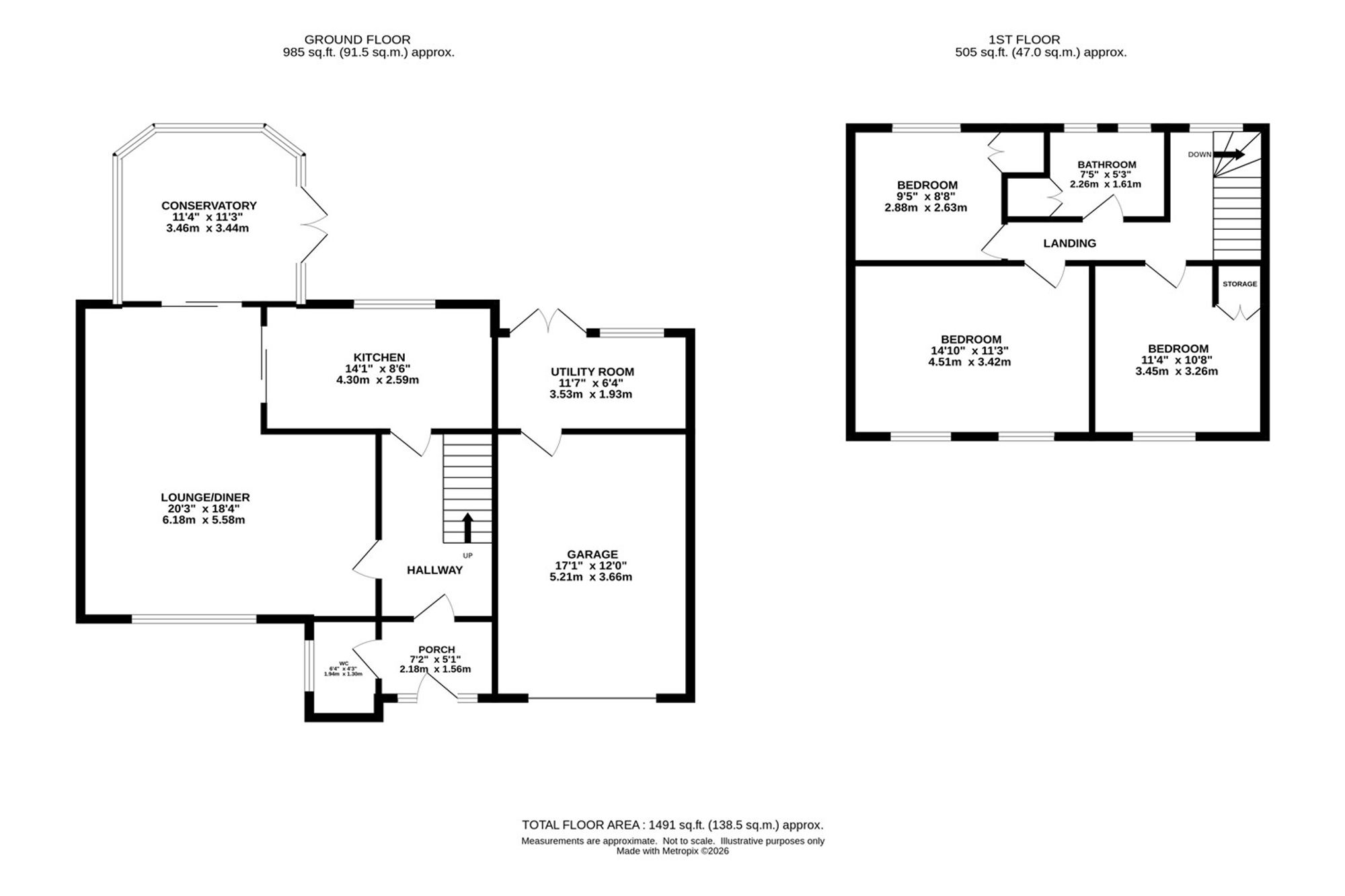 5 Harrington Drive, Macclesfield floorplan