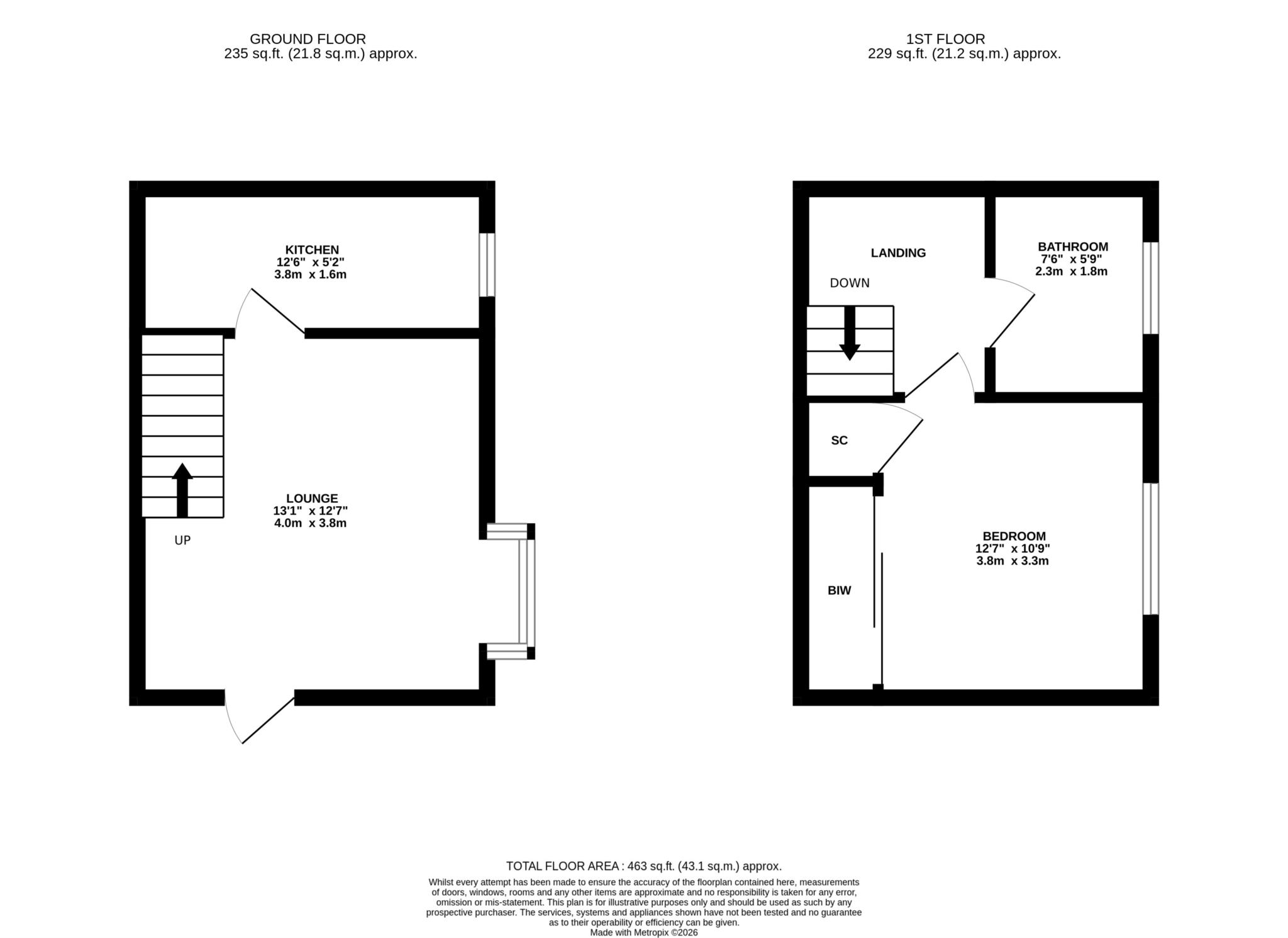 5, Waterlow Close, Newport Pagnell floorplan