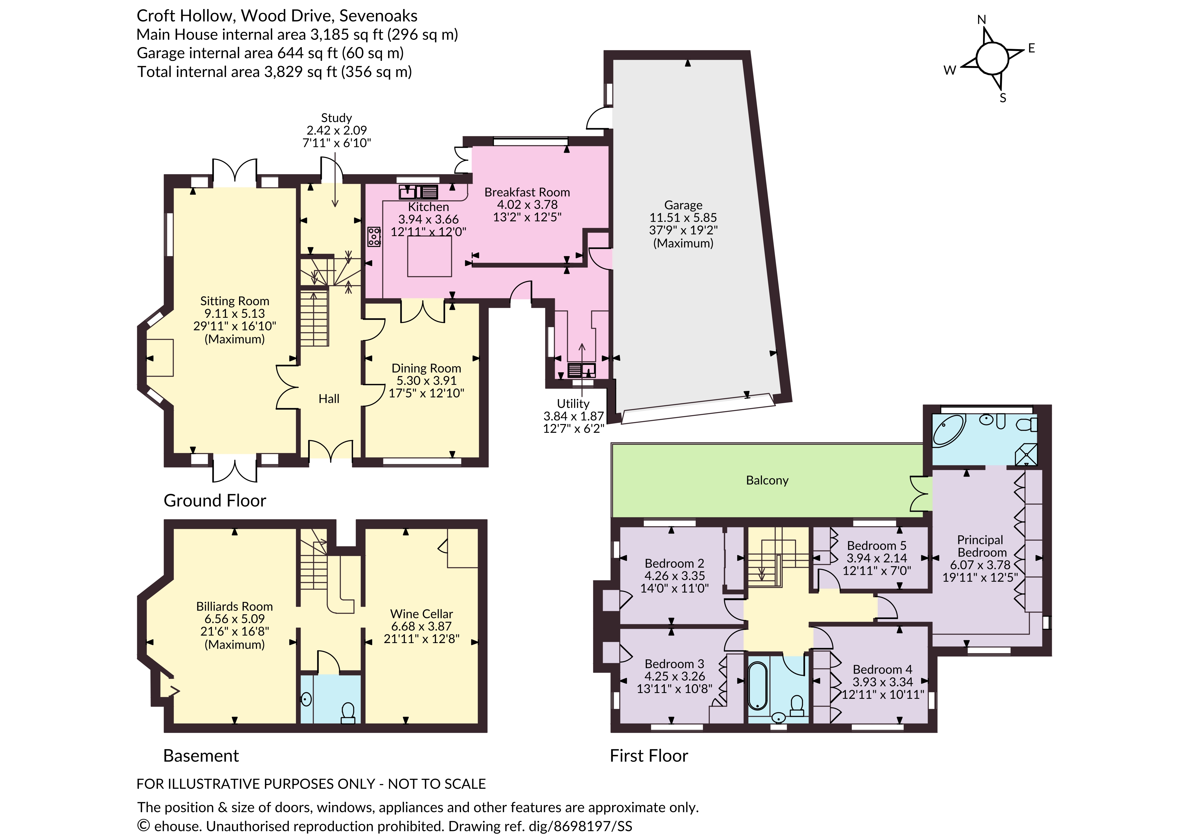 Croft Hollow, 1, Wood Drive, Kent floorplan