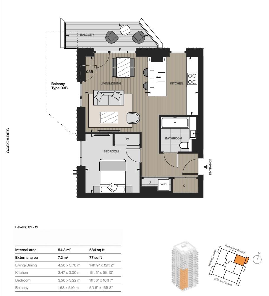 Cascade Way, London floorplan