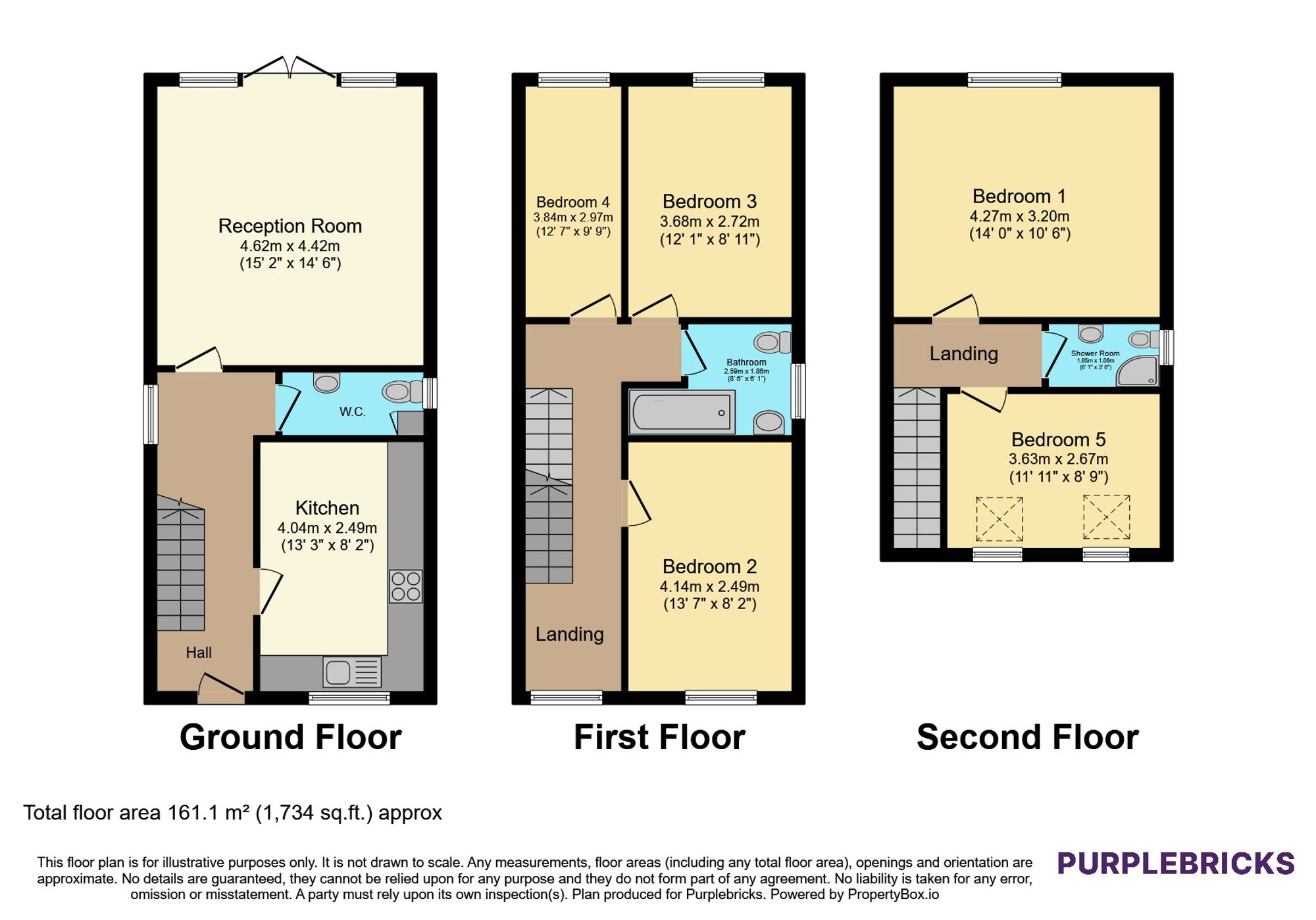 9a, Lace Street, Nottingham floorplan