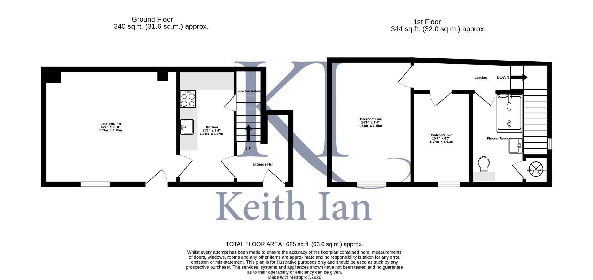 1a George Walk High Street, Ware floorplan
