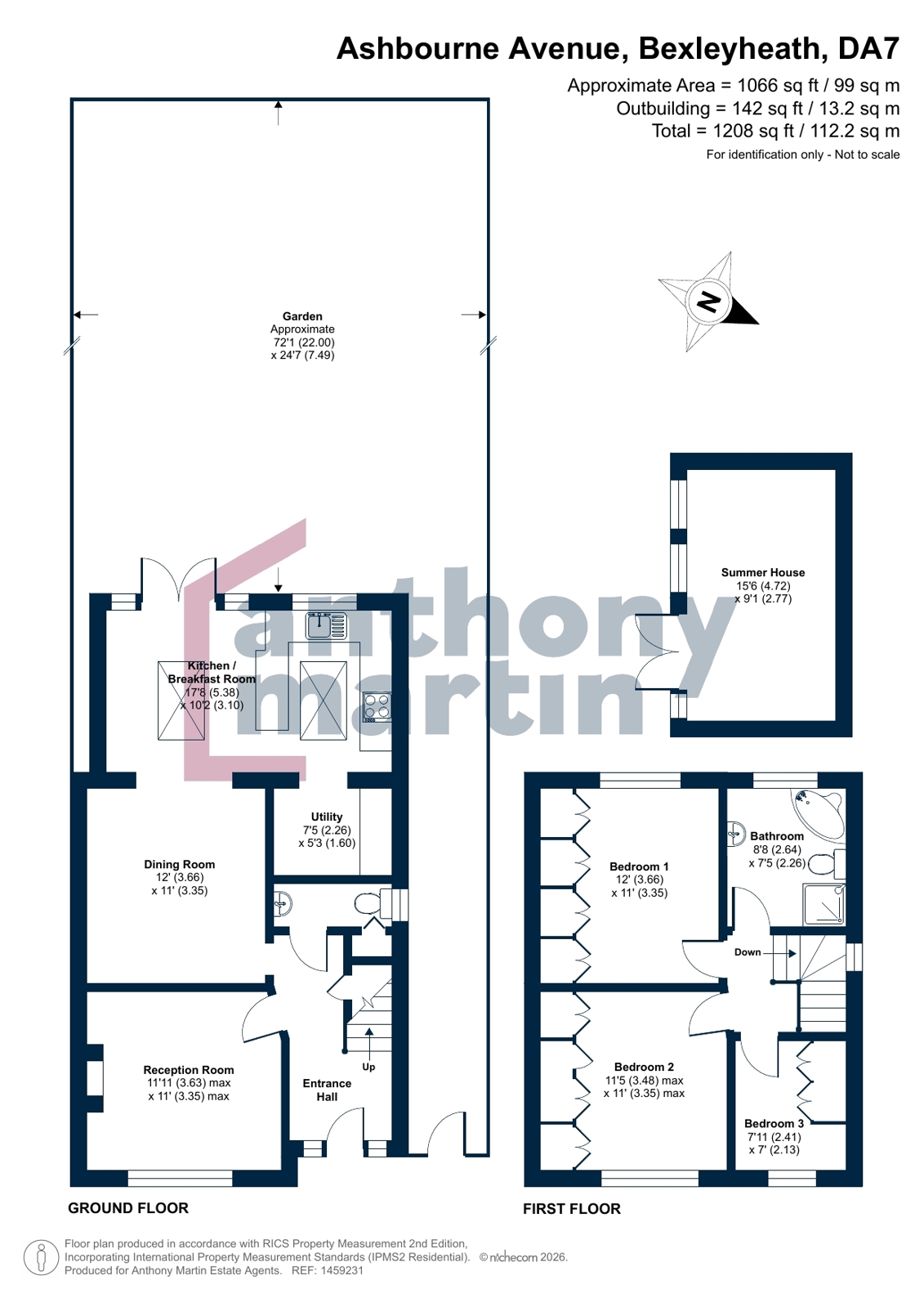 43, Ashbourne Avenue, Bexleyheath floorplan