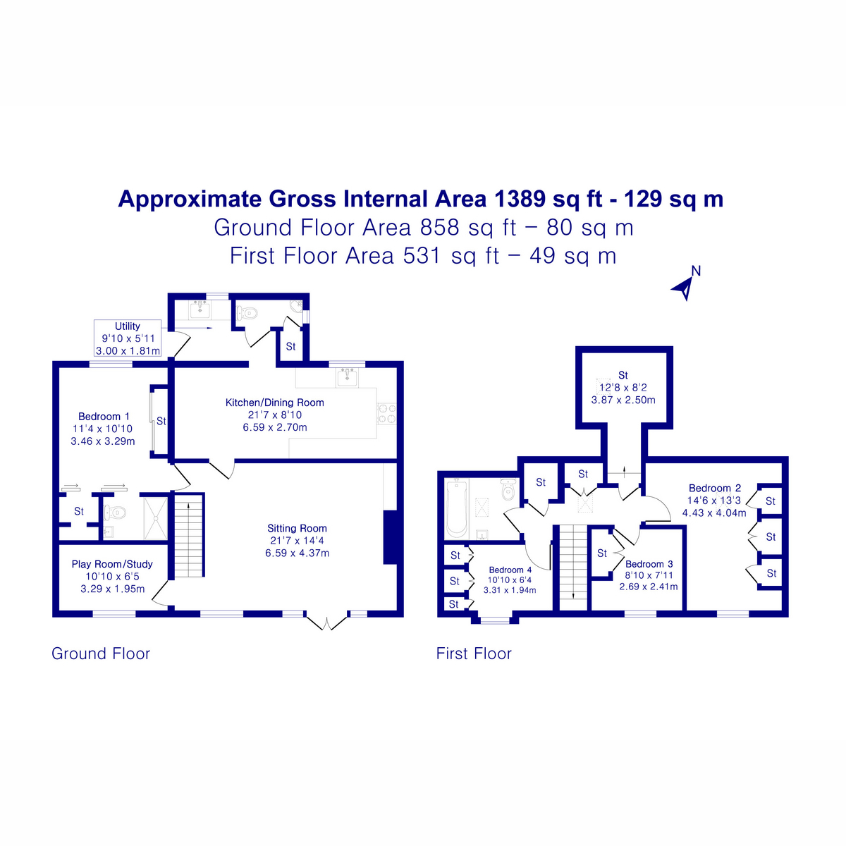 4, Clarkes Field Close, Brill floorplan