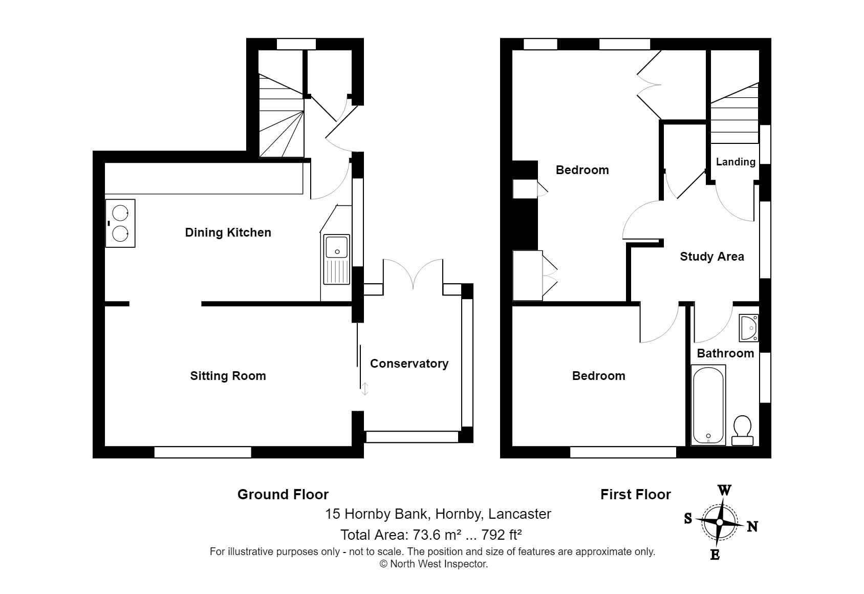 2 Bedrooms Semi-detached house for sale in Hornby Bank, Hornby, Lancaster LA2