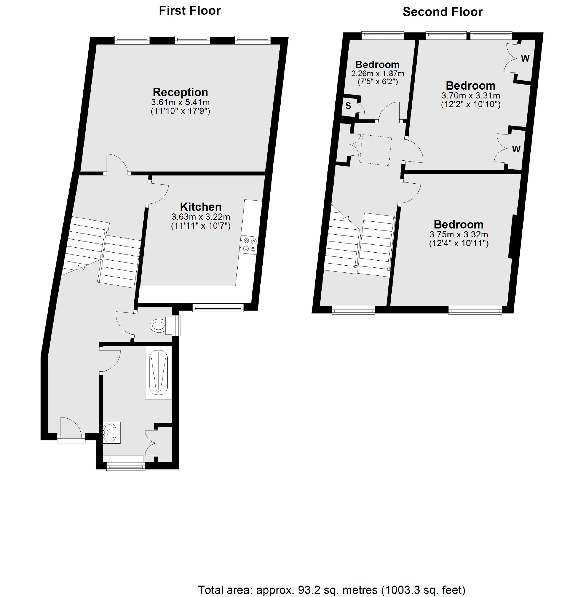 58A, Abbeville Road, London floorplan