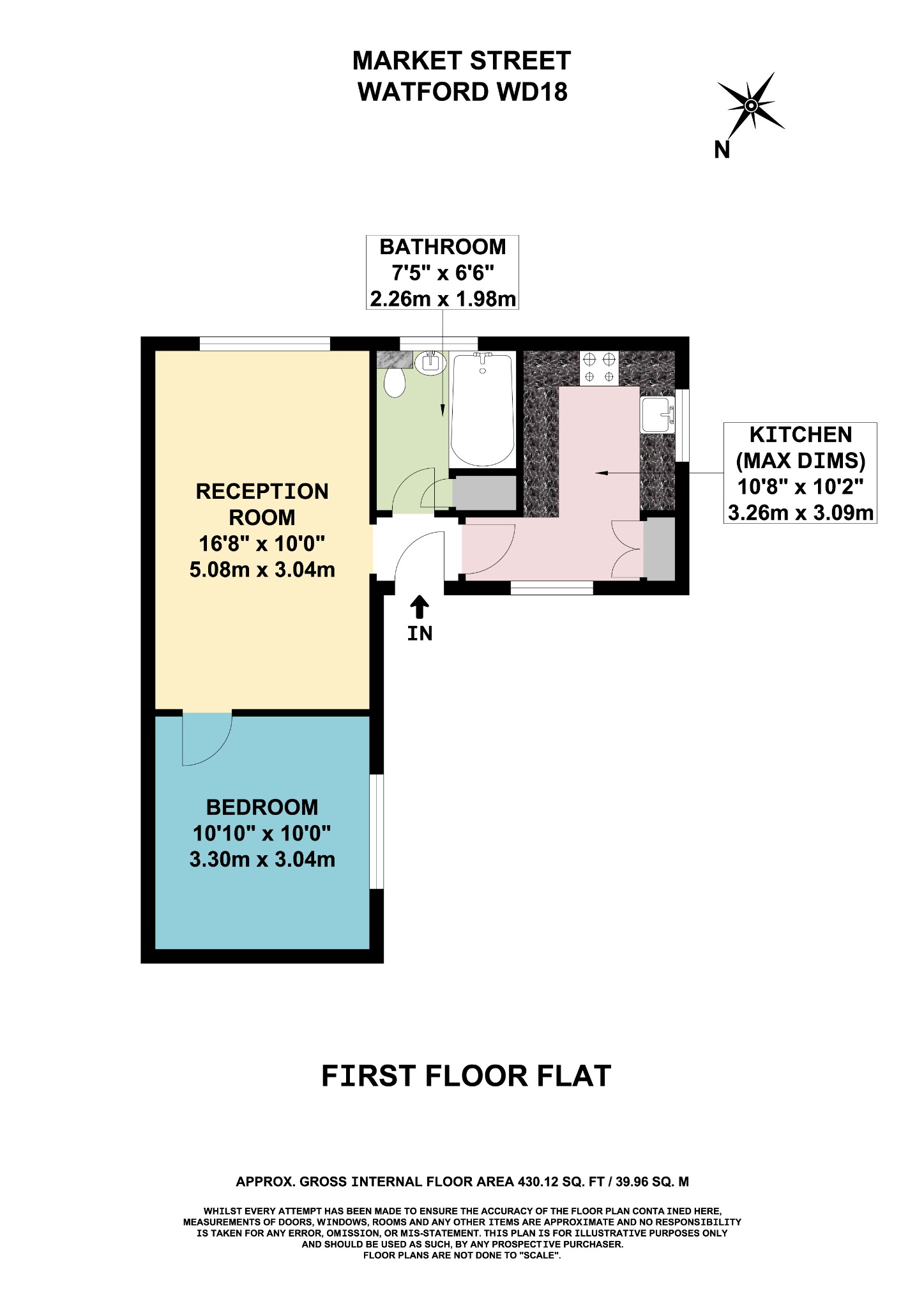 Flat 2, 67 Market Street, Hertfordshire floorplan