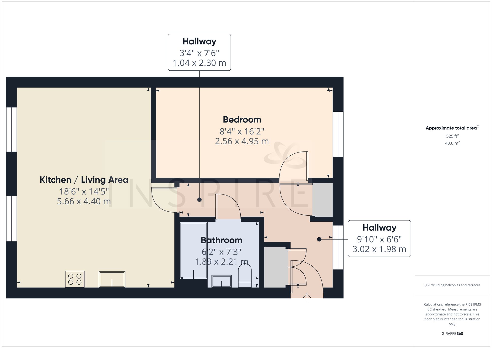 8 Giles House Sangster Close, Crawley floorplan
