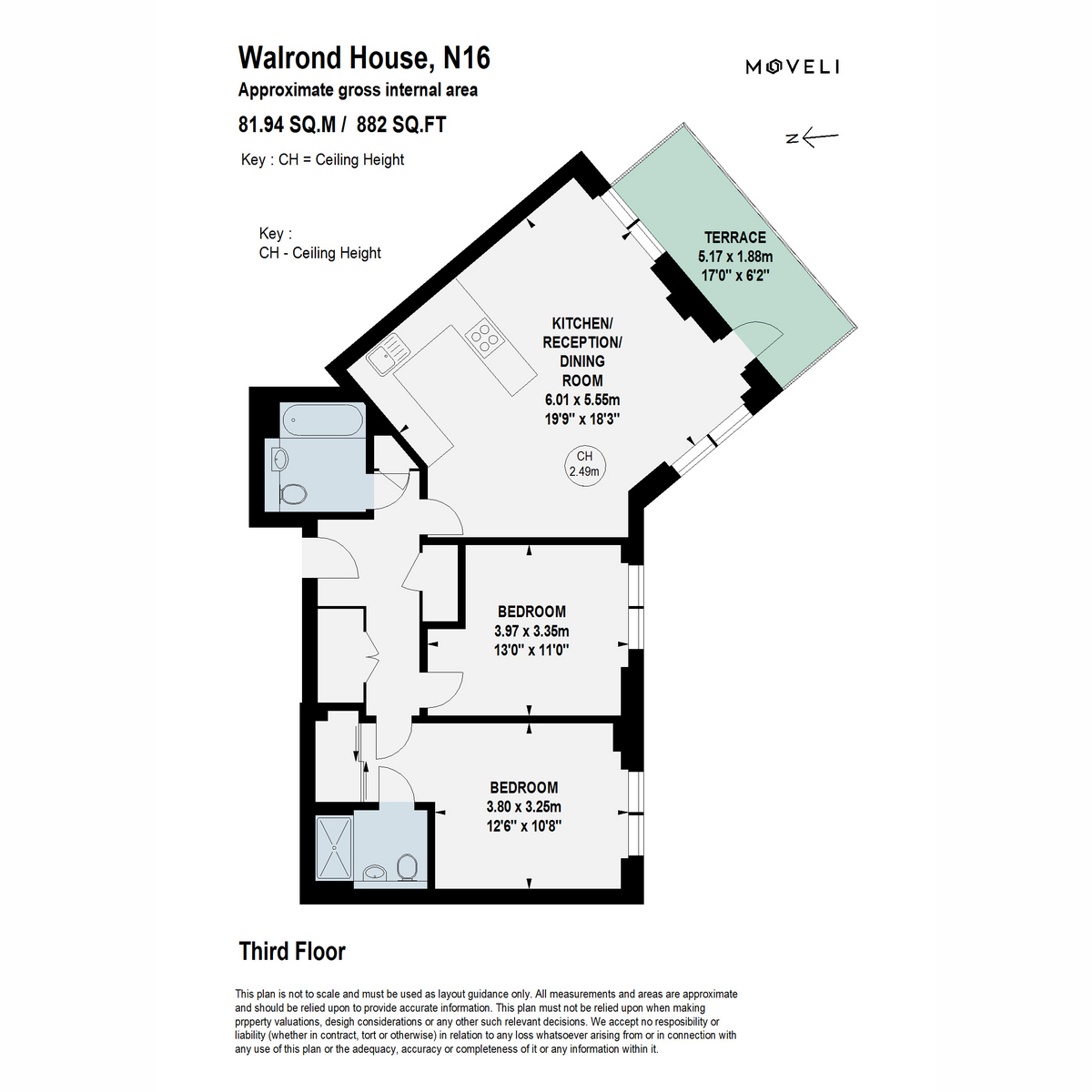 Flat Apartment 32, Walrond House, Matthias Road, London floorplan