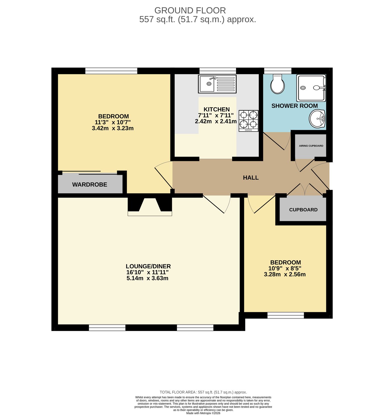 61, Rotherfield Avenue, Bexhill-on-Sea floorplan