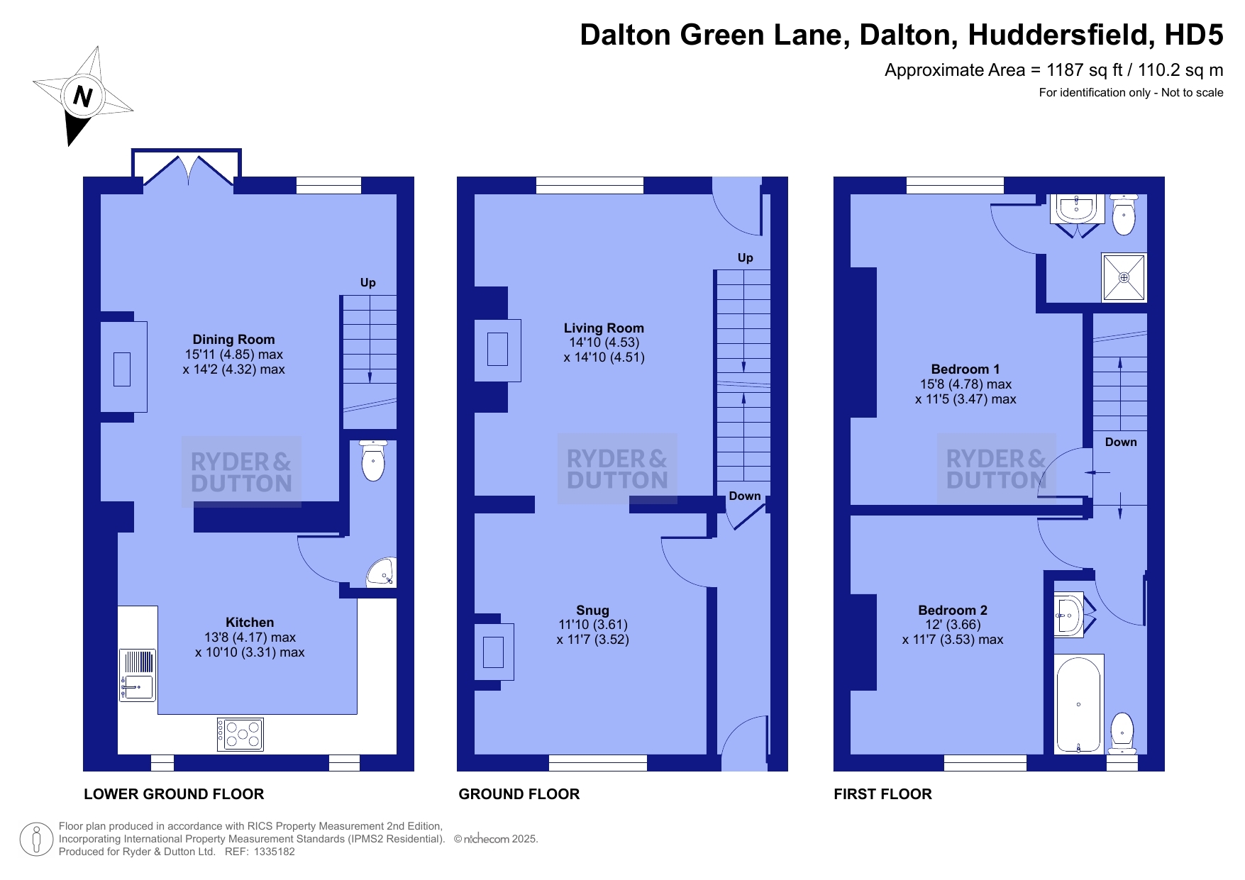 Green Lea Cottage, Huddersfield floorplan