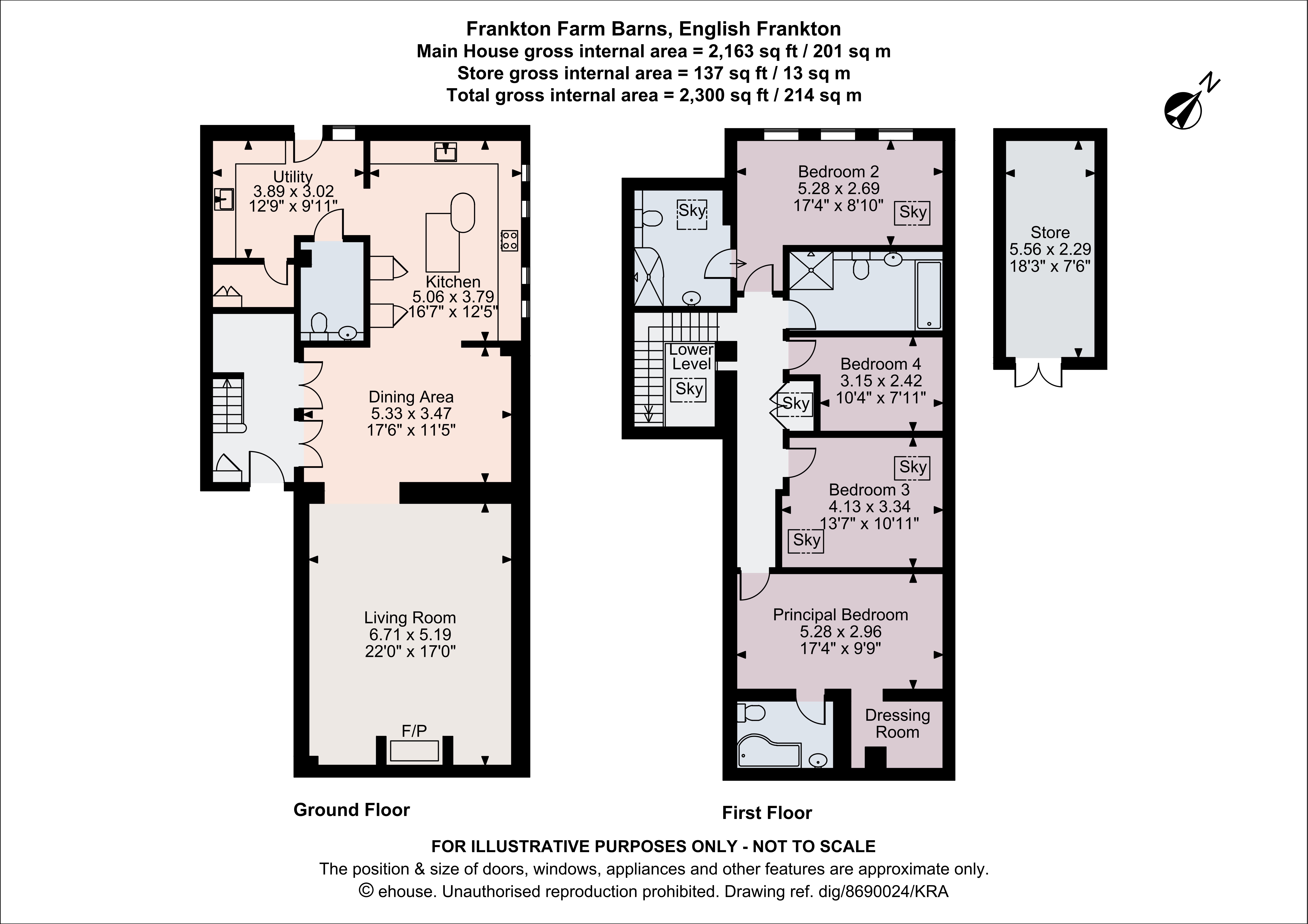 Newton Mere, Frankton Farm Barns,, English Frankton, Shropshire floorplan